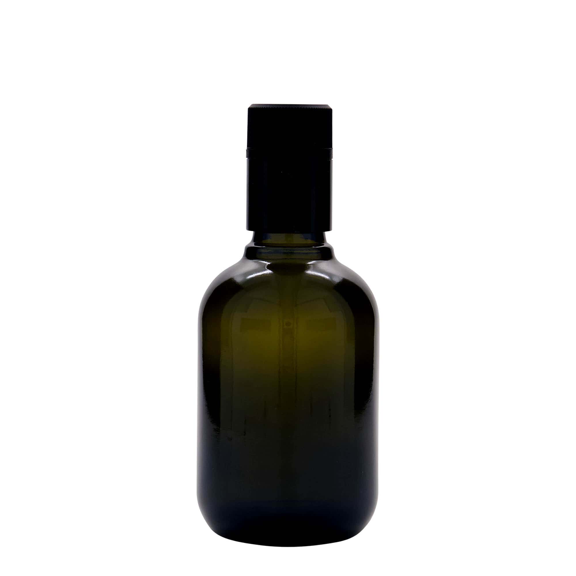 Frasco para vinagre/óleo 'Biolio' 250 ml, vidro, verde antigo, bocal: DOP