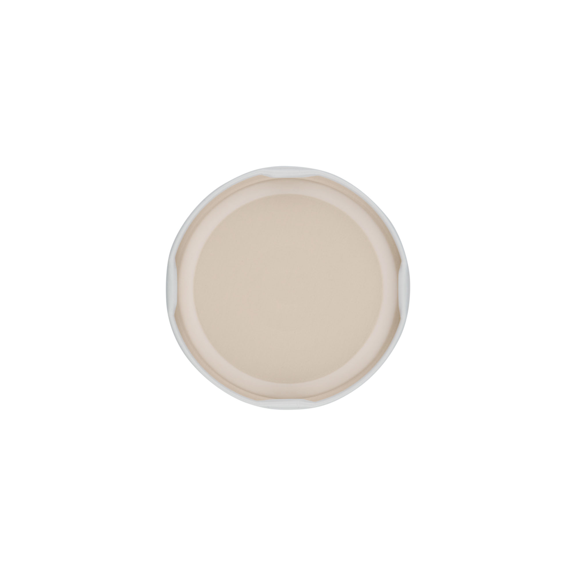 Tampa Twist-Off, chapa branca, branca, para abertura: TO 66 Tampa Twist-Off, chapa branca, branca, para abertura: TO 66