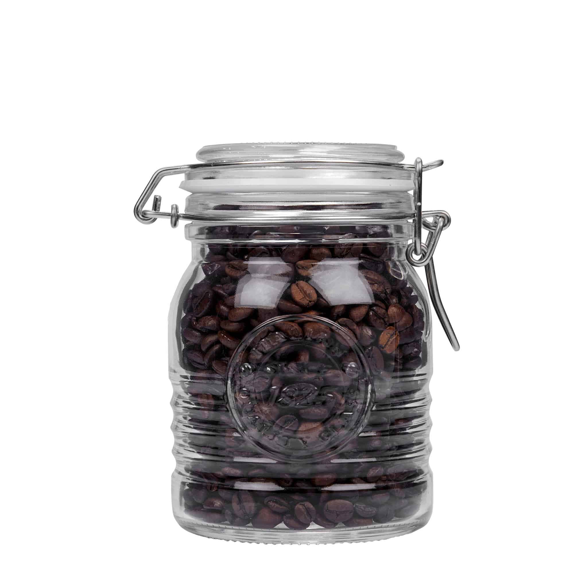 Frasco de vidro com fecho de alavanca de 500 ml 'Officina 1825', Boca: fecho de alavanca