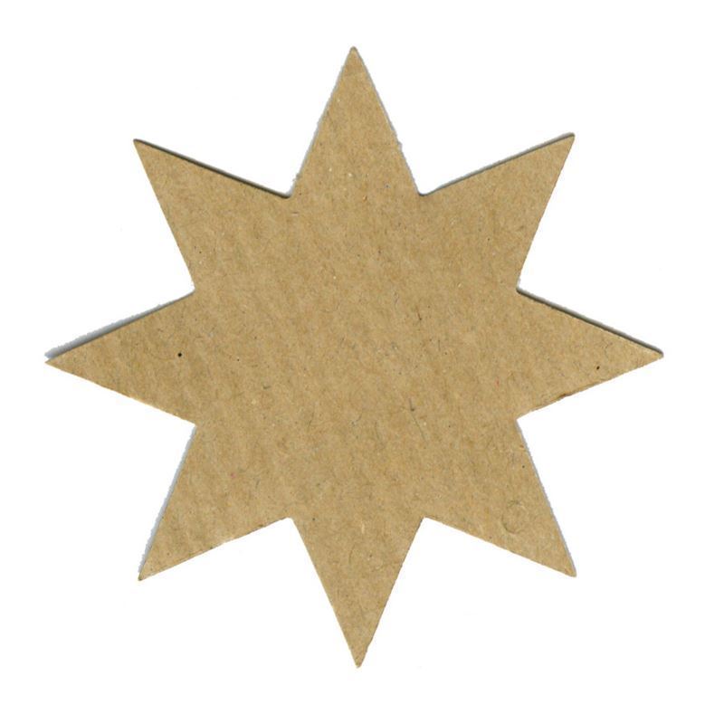 Etiqueta de pendurar estrela, castanho