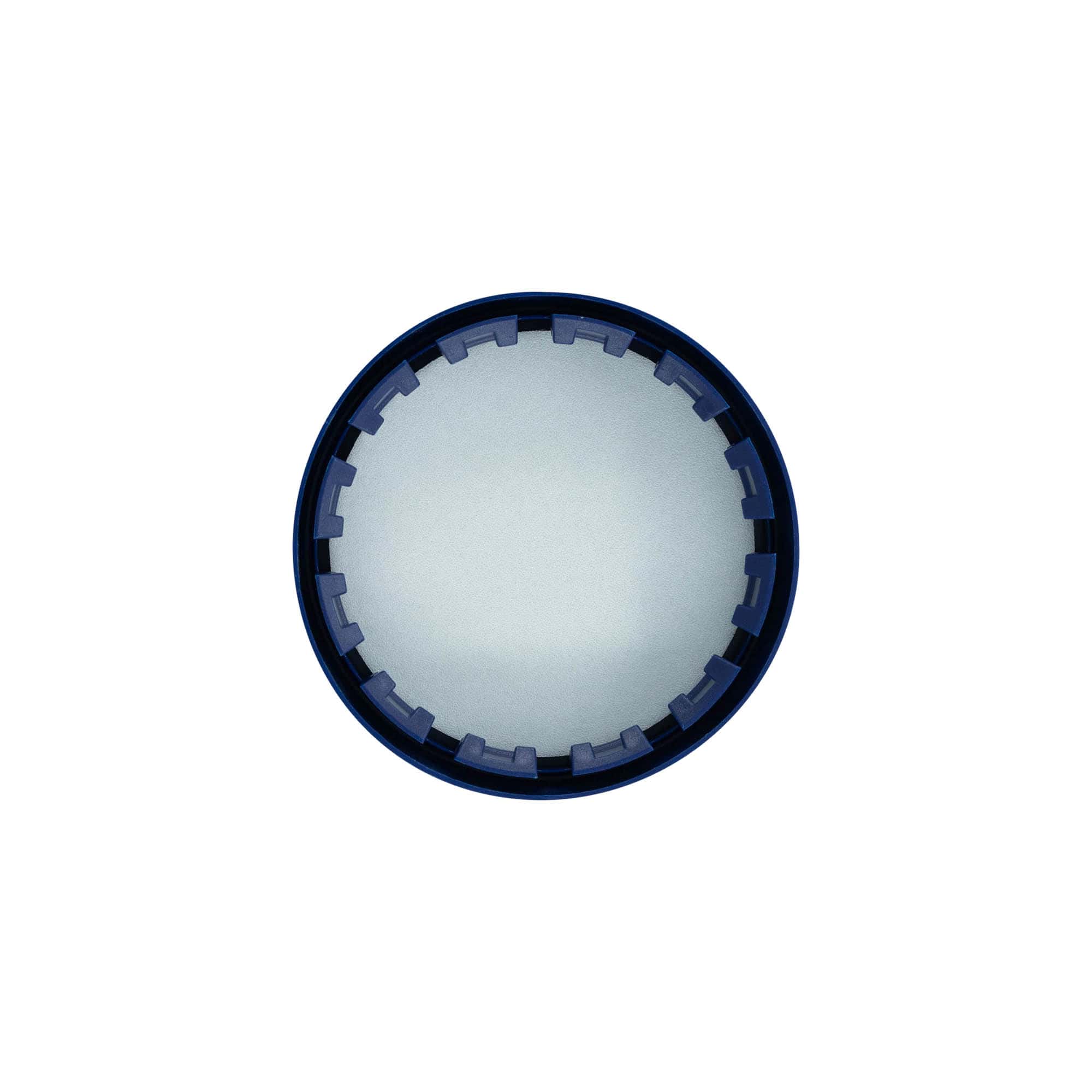 Tampa invertida para vaso de cerâmica padrão, plástico HDPE, azul