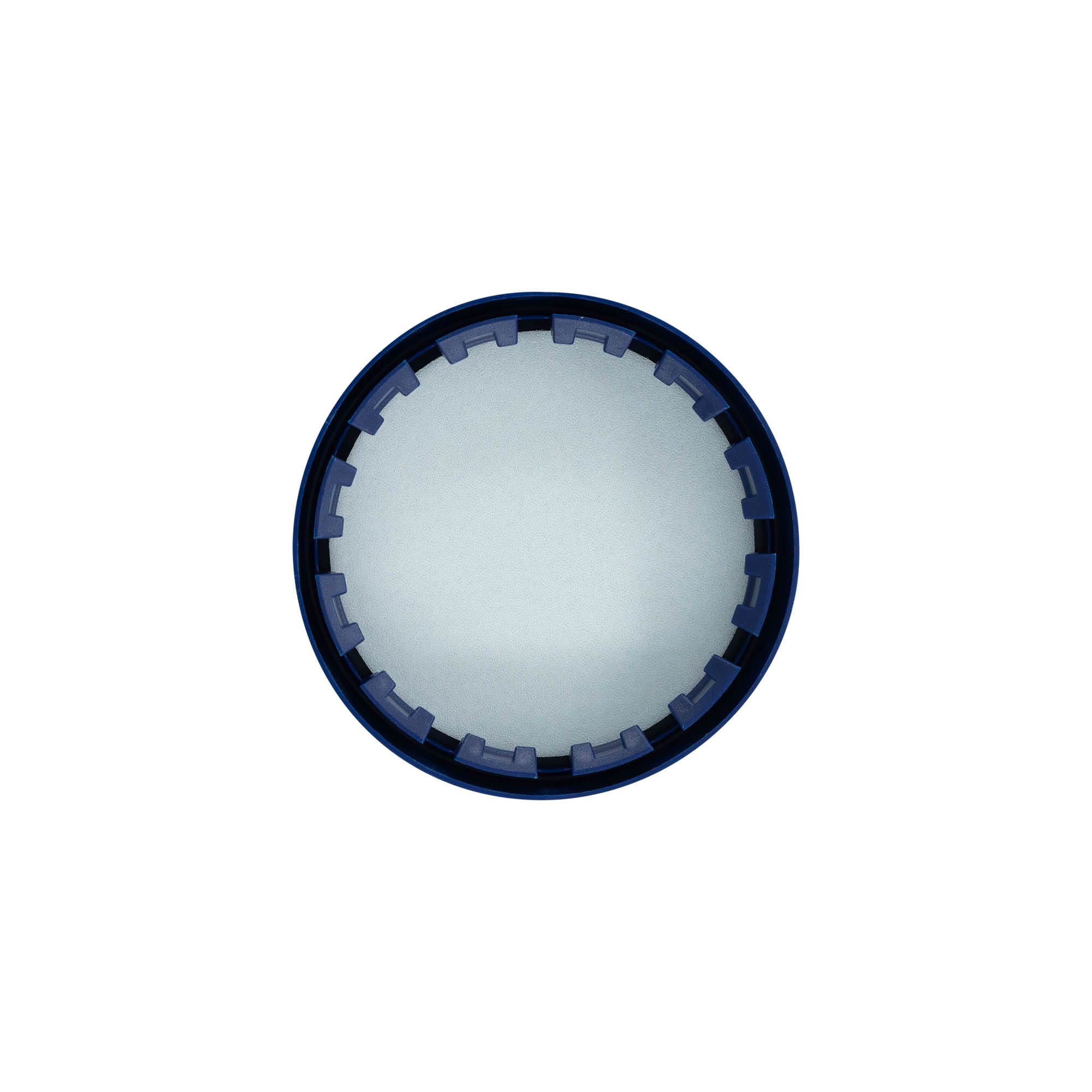 Tampa invertida para vaso de cerâmica padrão, plástico HDPE, azul Tampa invertida para vaso de cerâmica padrão, plástico HDPE, azul