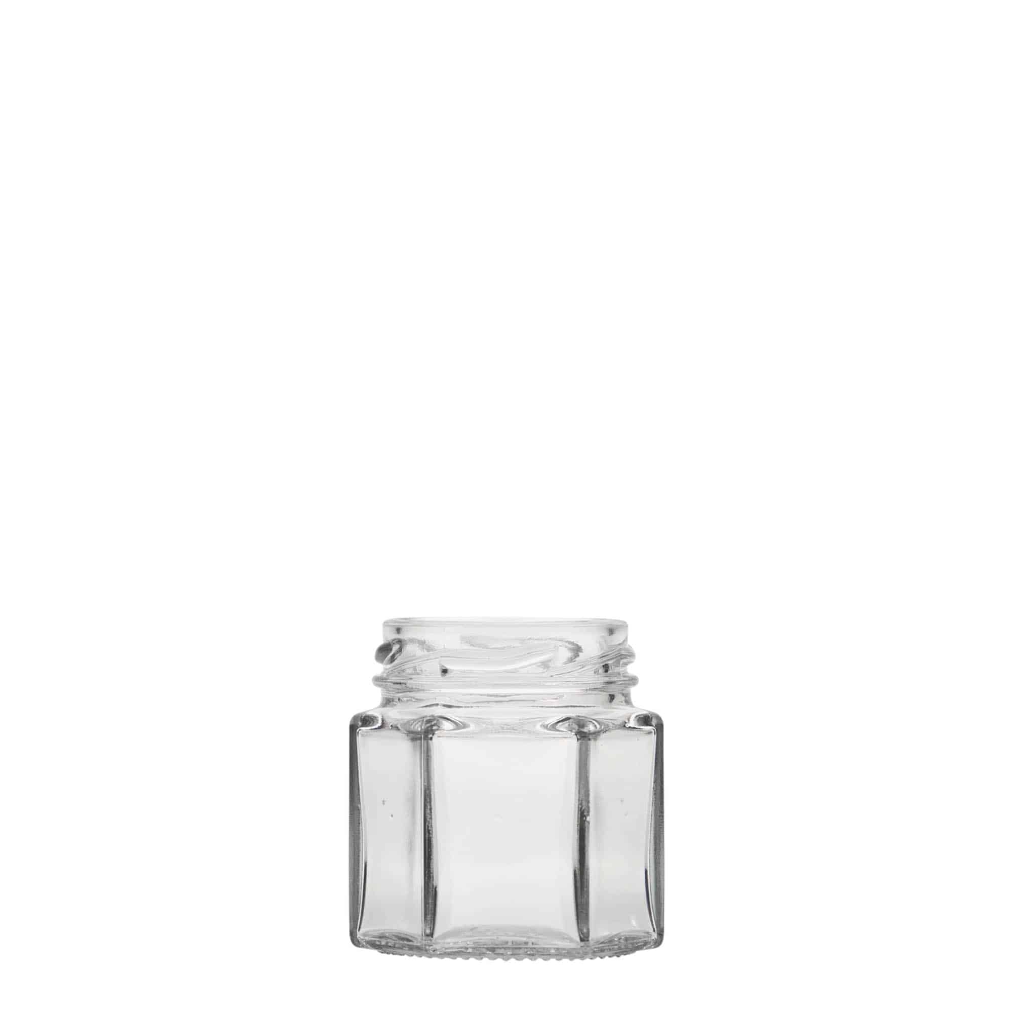 47 ml Frasco hexagonal, boca: Twist-Off (TO 43) 47 ml Frasco hexagonal, boca: Twist-Off (TO 43)