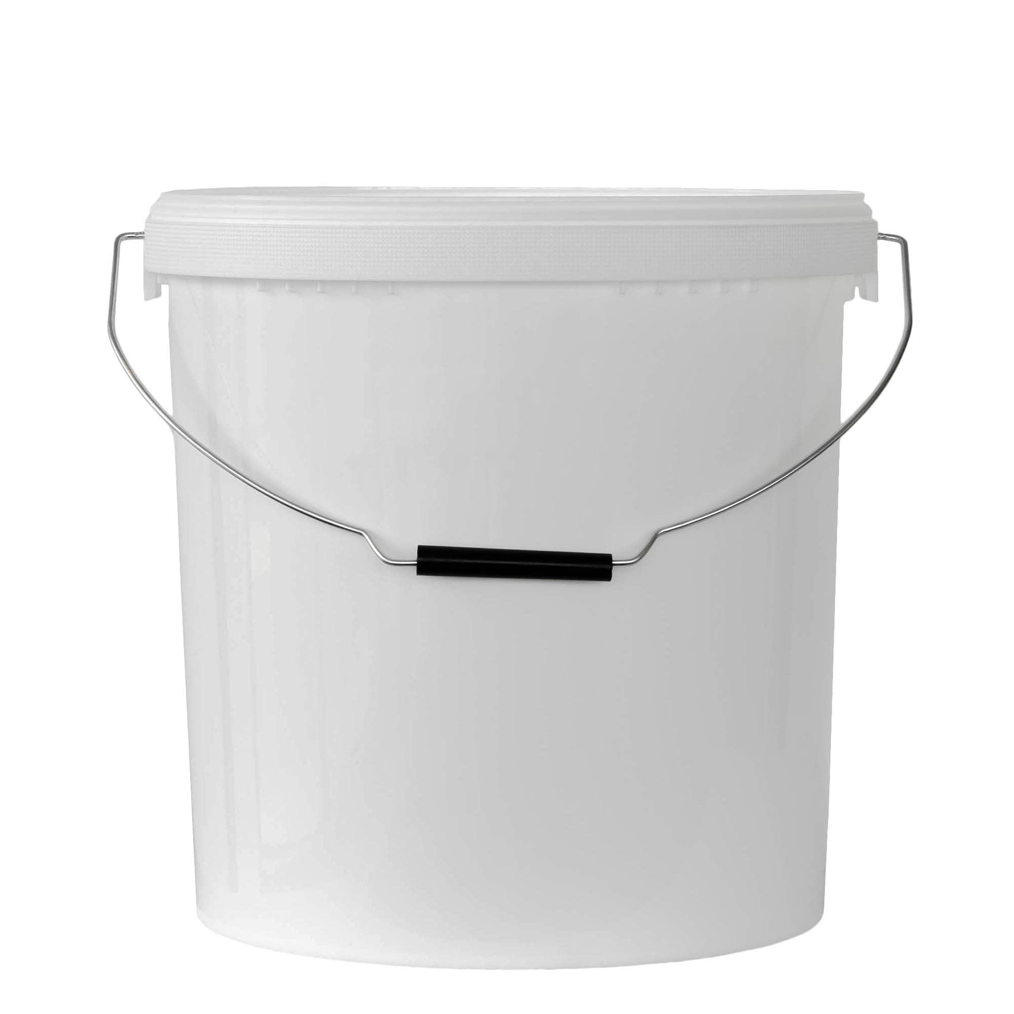Balde de 20 l, plástico PP, branco