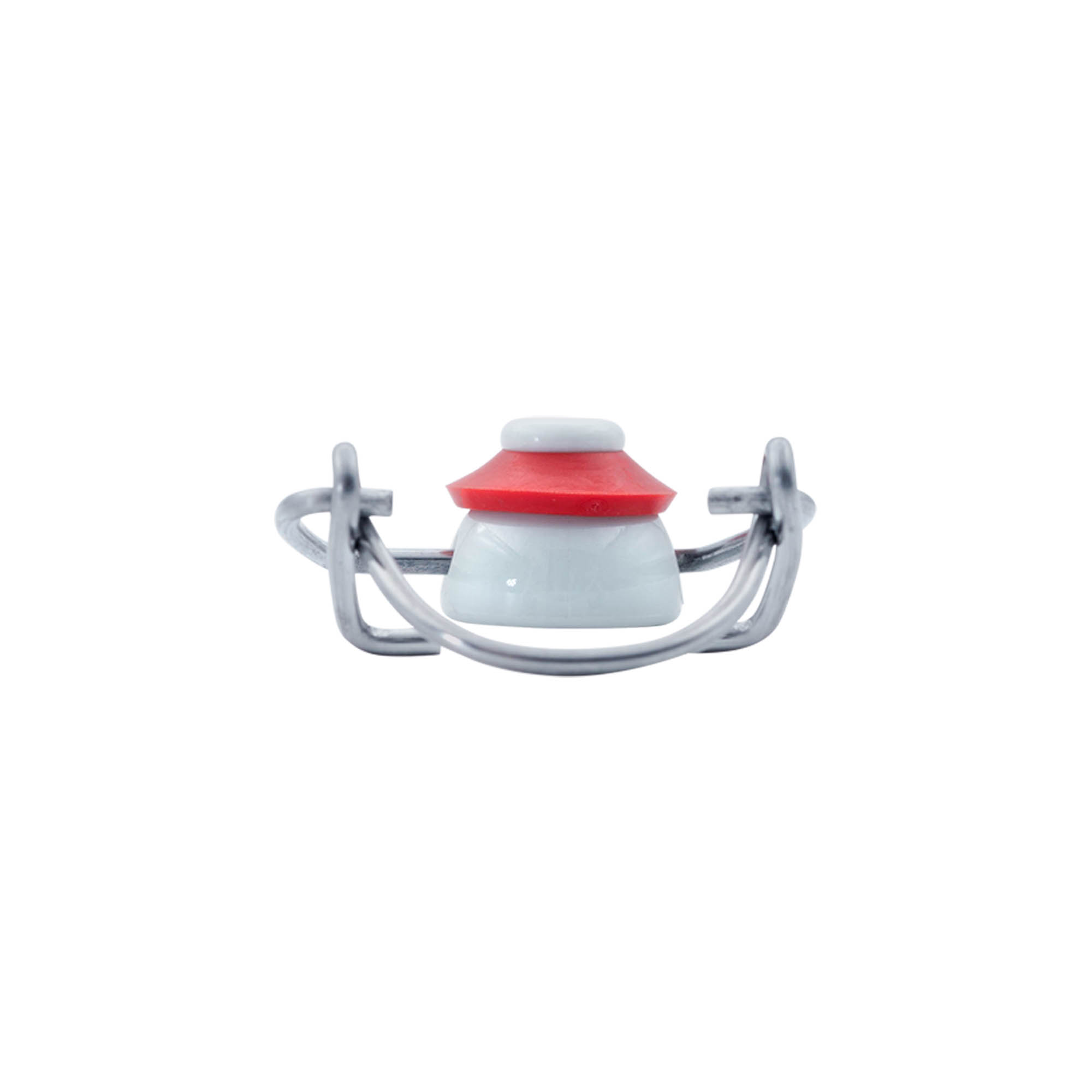 Fecho de pressão Standard #, plástico, vermelho-branco Fecho de pressão Standard #, plástico, vermelho-branco