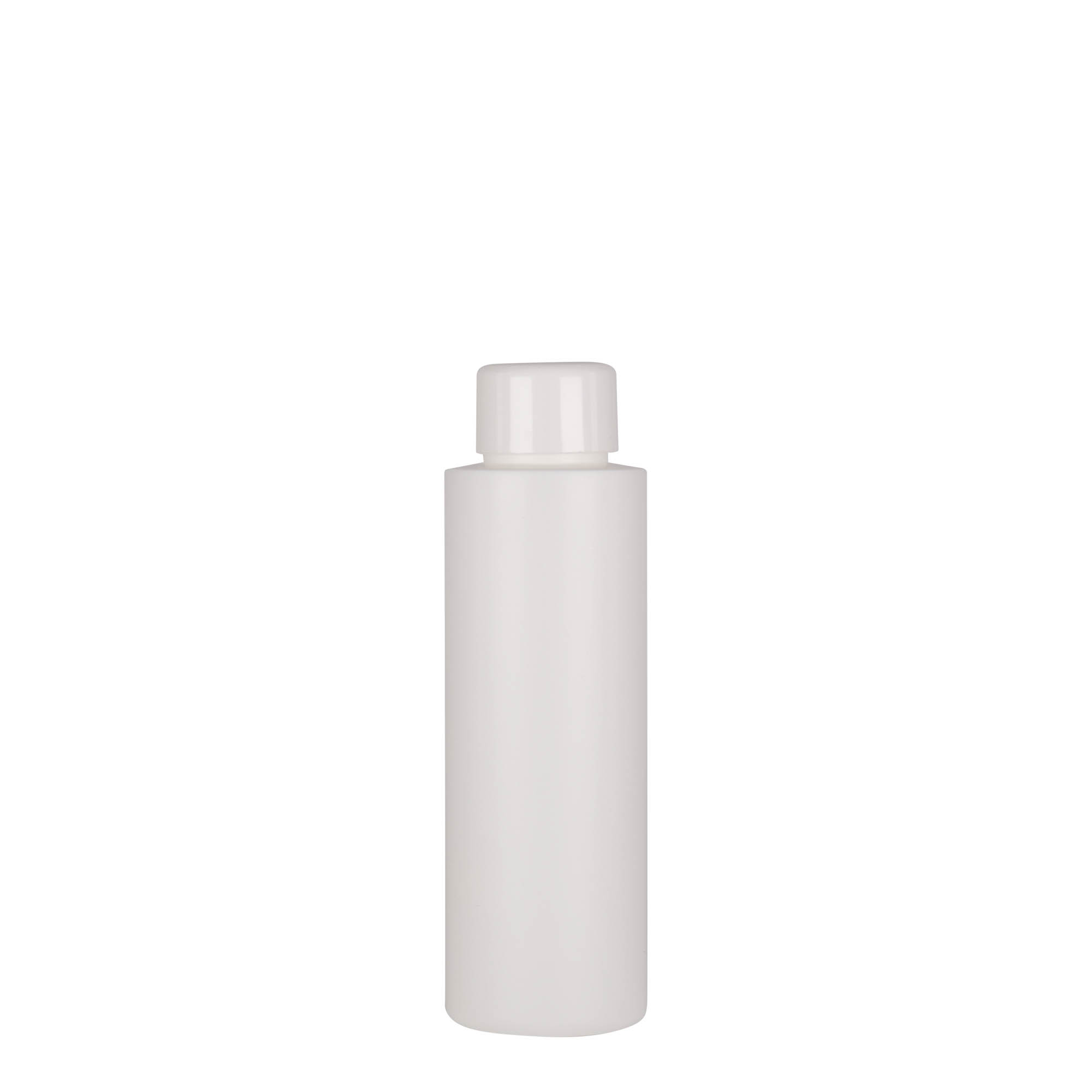 Frasco de plástico de 100 ml 'Pipe', HDPE, branco, bocal: 24/410 Frasco de plástico de 100 ml 'Pipe', HDPE, branco, bocal: 24/410