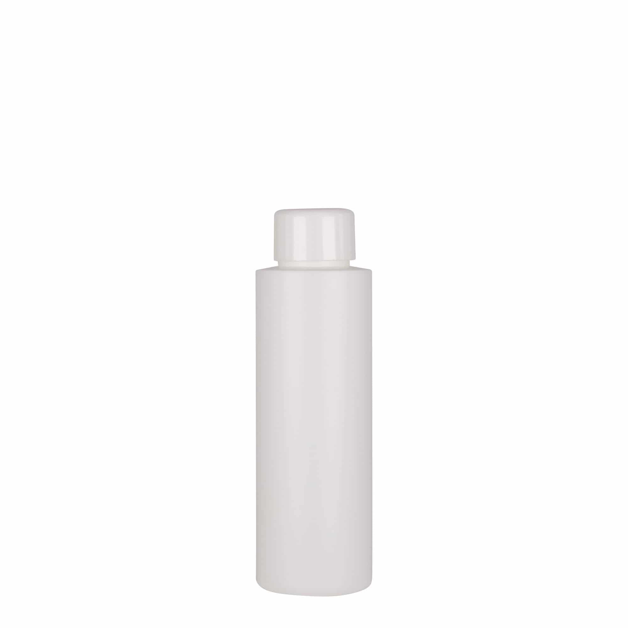 Frasco de plástico de 100 ml 'Pipe', HDPE, branco, bocal: 24/410
