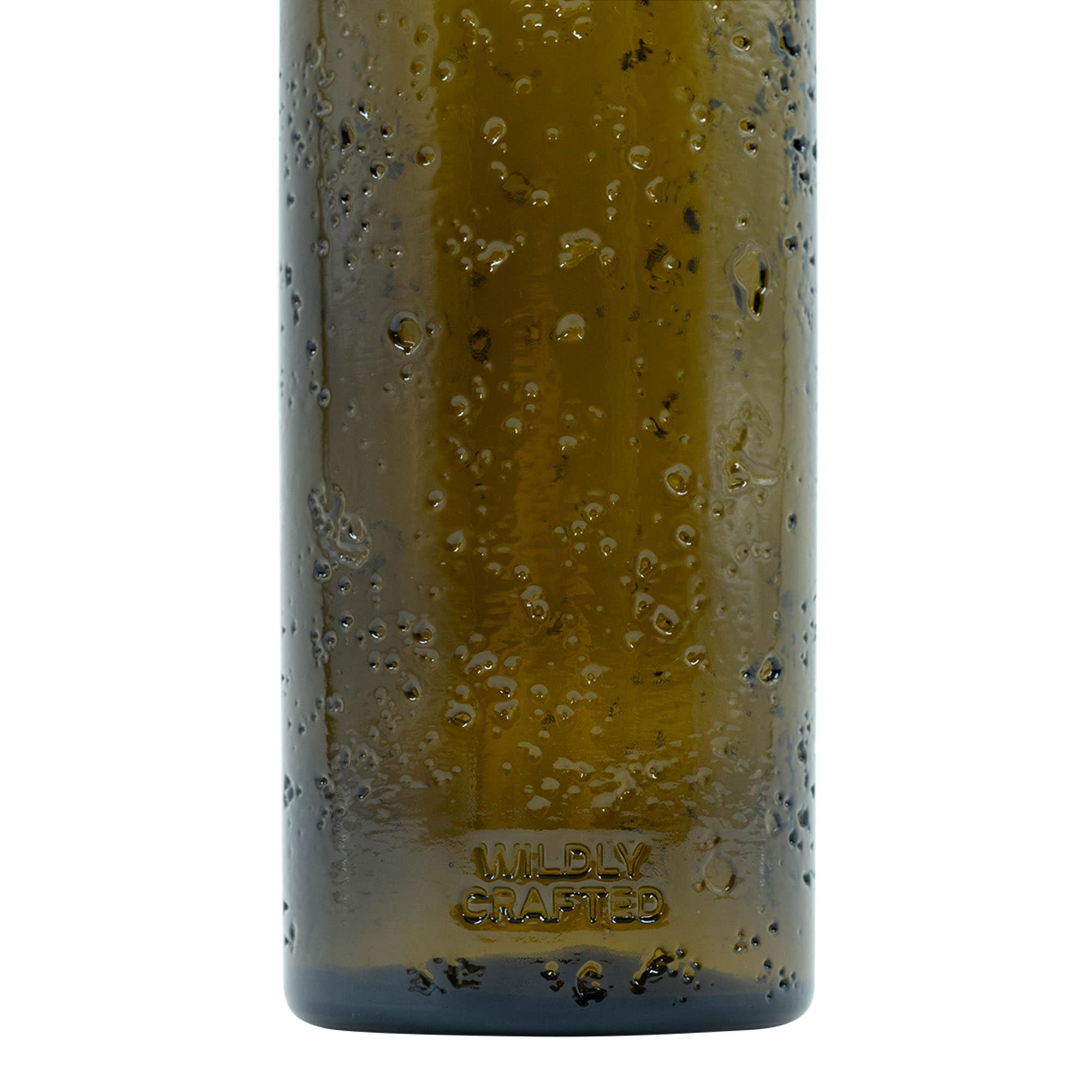 Garrafa de vidro artesanal Wildly Crafted 500 ml 'Bobber Jr', castanha, bocal: cortiça