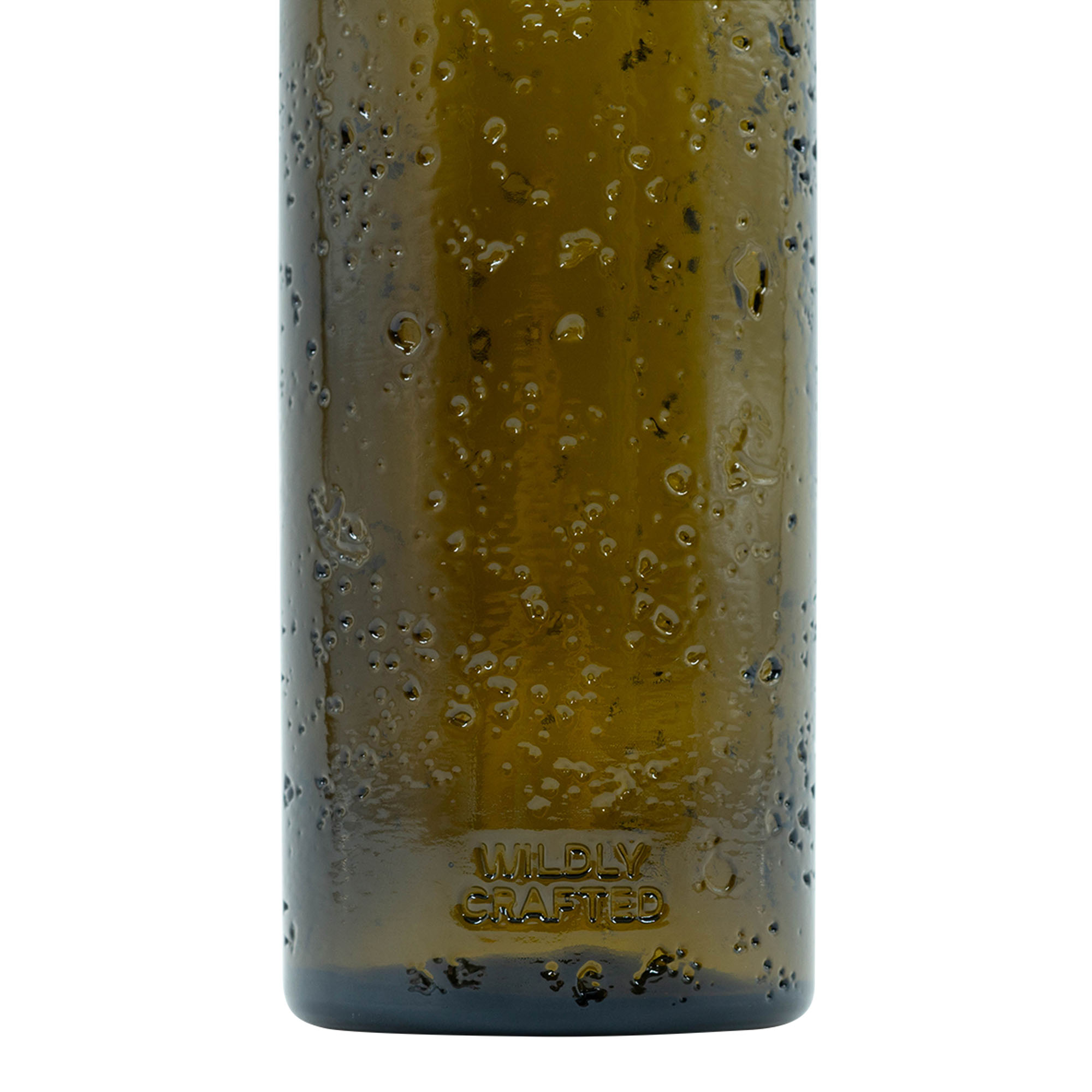 Garrafa de vidro artesanal Wildly Crafted 500 ml 'Bobber Jr', castanha, bocal: cortiça