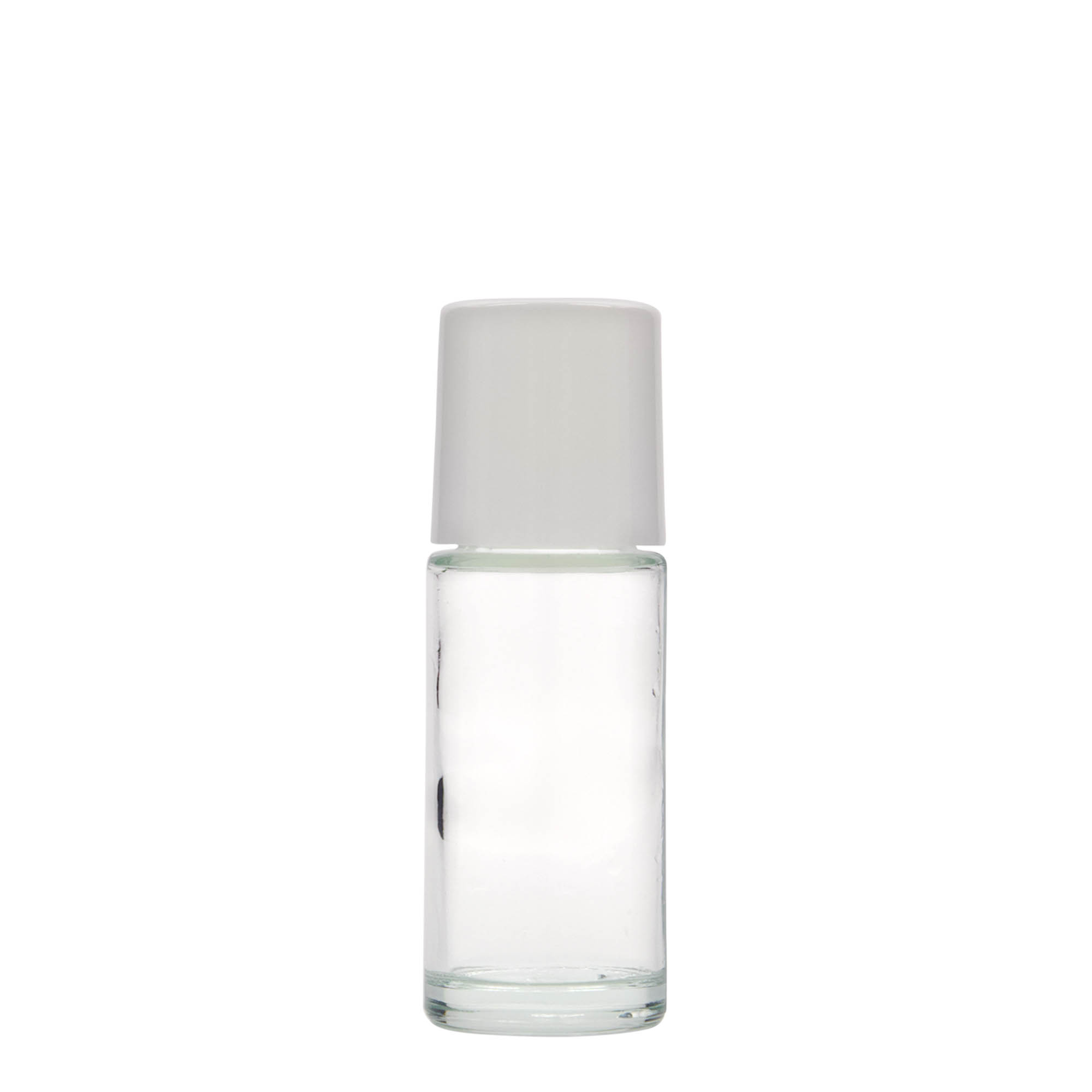 Frasco roll-on de 50 ml, vidro, abertura: tampa de rosca