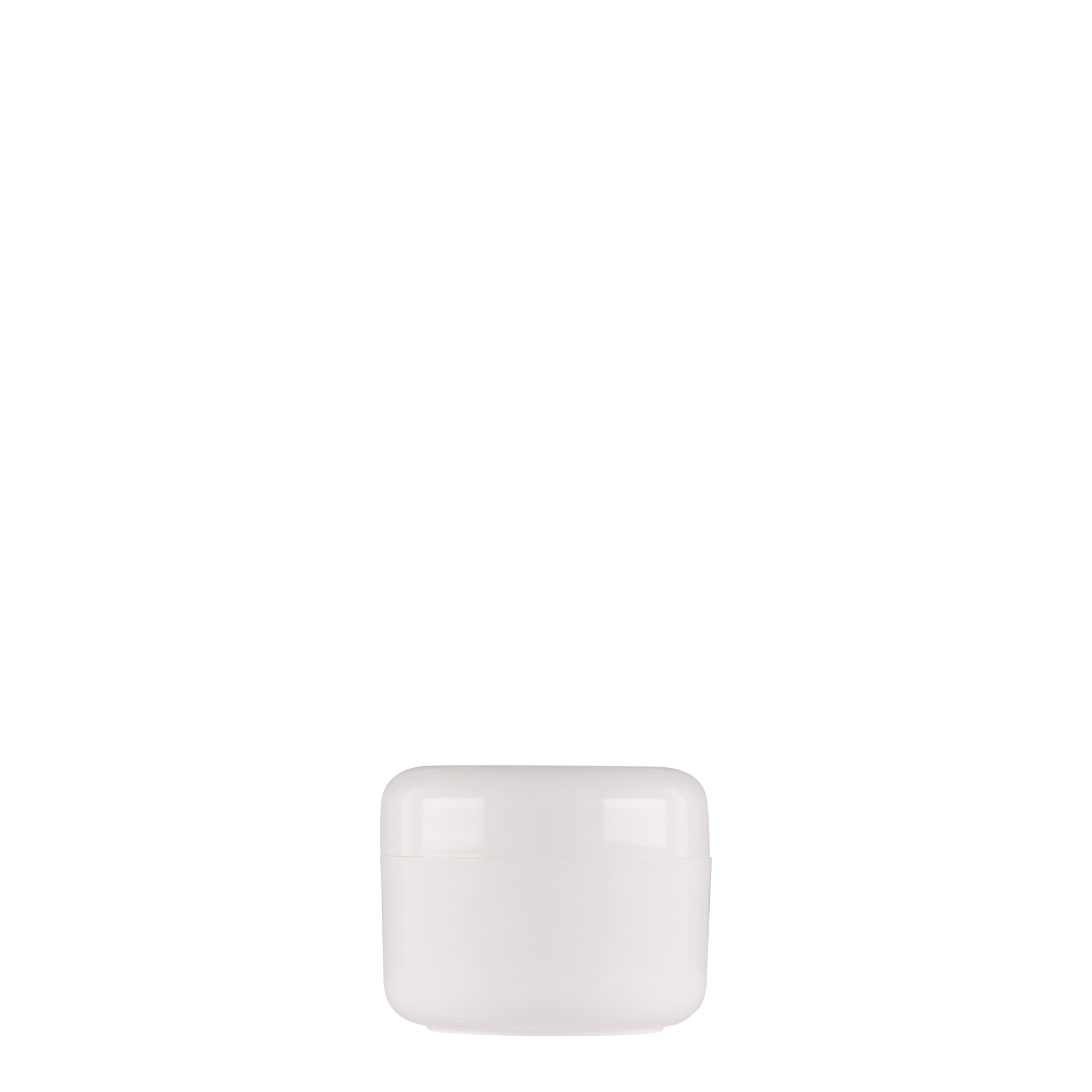 15 ml frasco de plástico 'Bianca', PP, branco, boca: tampa de rosca