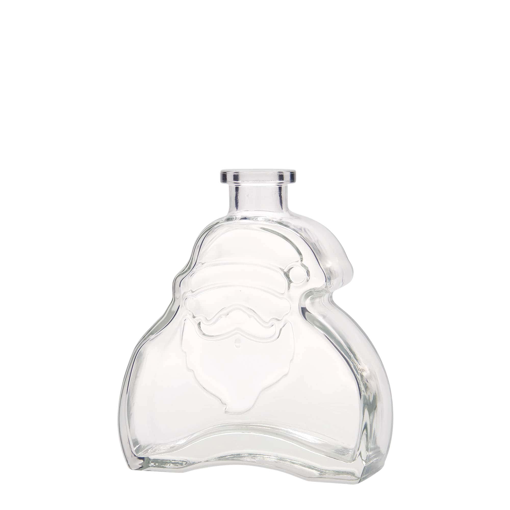 Frasco de vidro de 200 ml 'Pai Natal', Boca: Cortiça