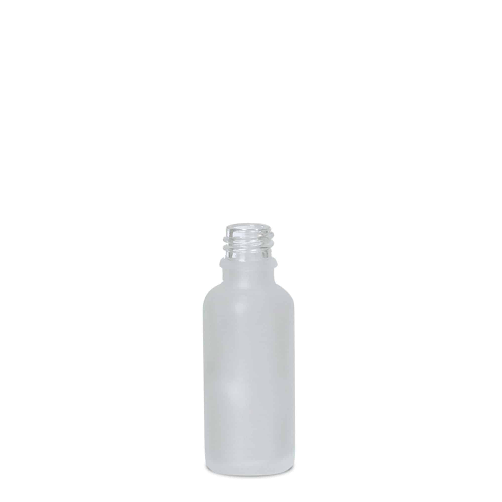 Frasco medicinal 30 ml, vidro, castanho fosco, boca: DIN 18 Frasco medicinal 30 ml, vidro, castanho fosco, boca: DIN 18