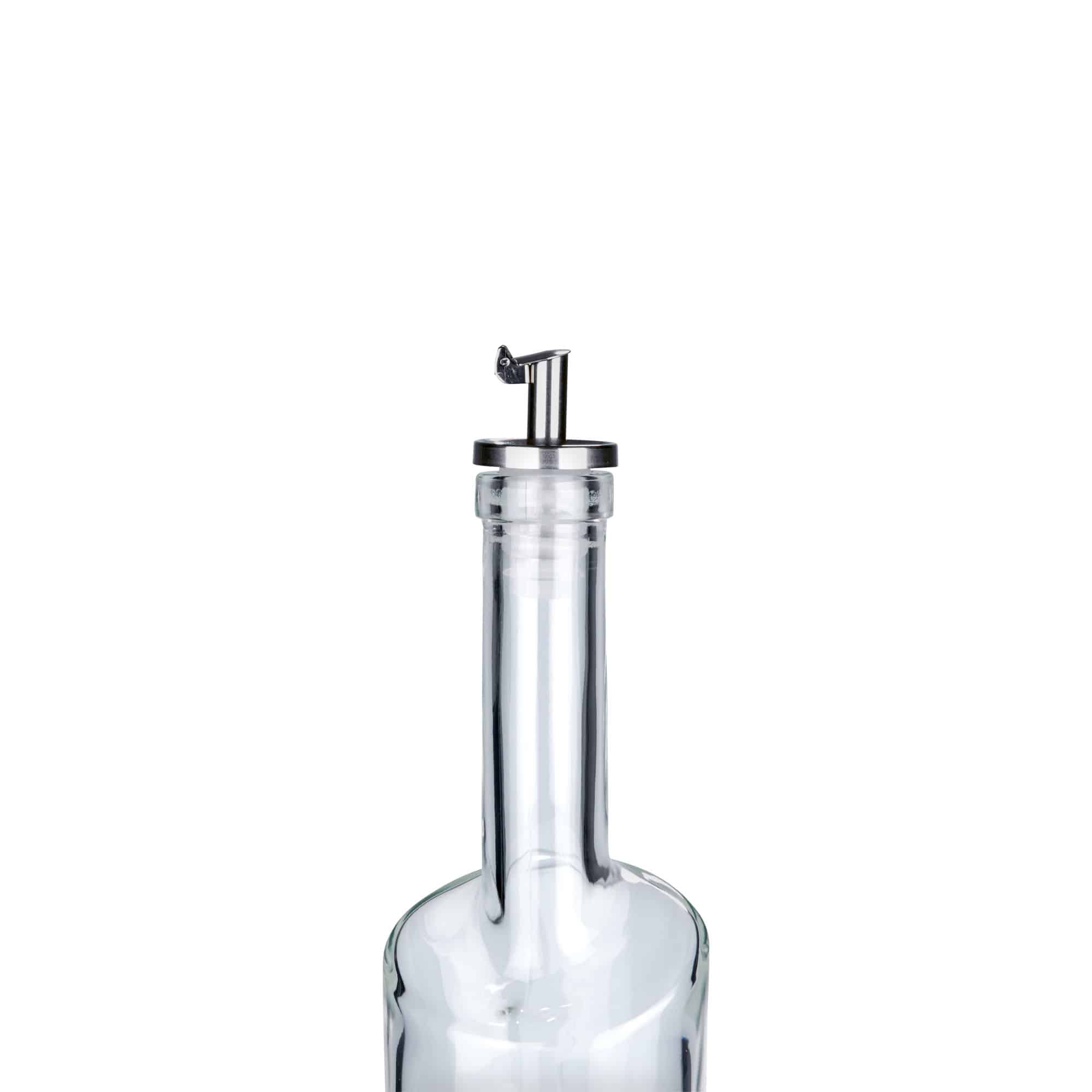 Vertedor de garrafas inox vinagre, aço inox, prateado