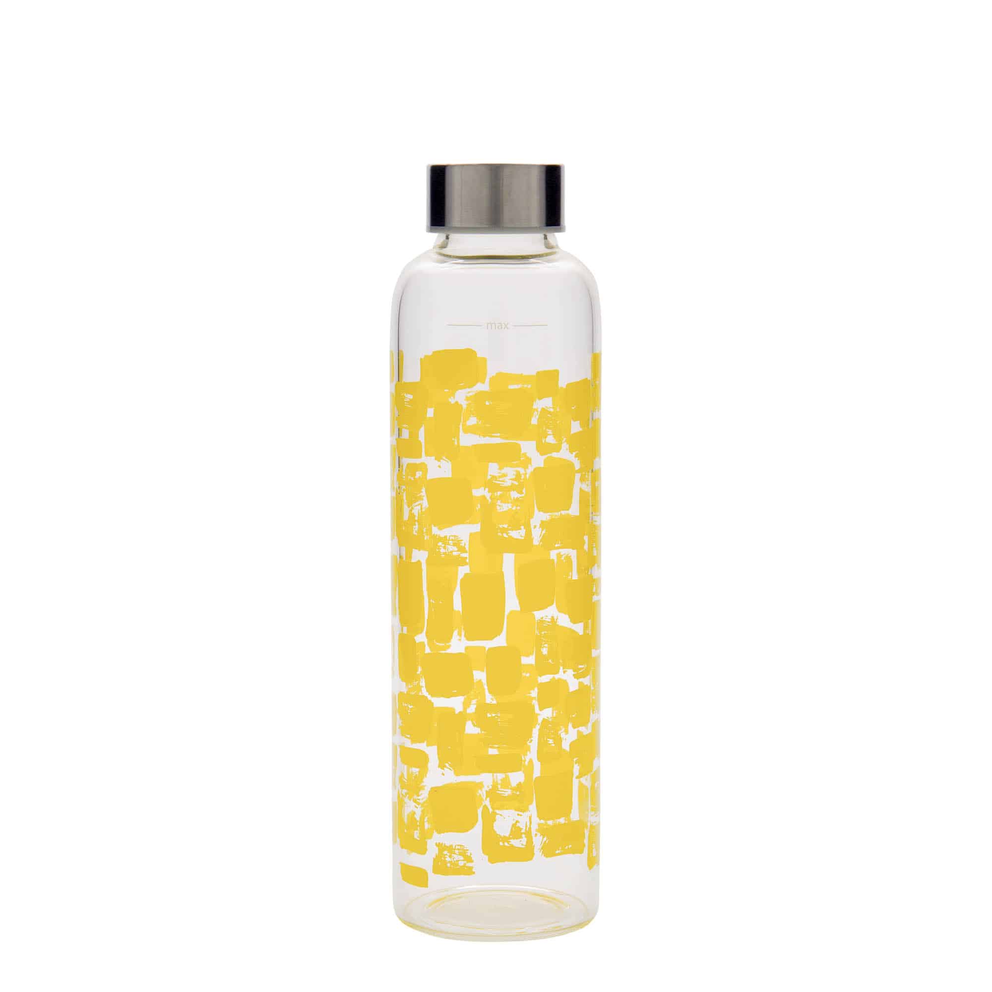 500 ml Garrafa de água 'Perseus', Motivo: Retângulos amarelos, boca: Tampa de rosca 500 ml Garrafa de água 'Perseus', Motivo: Retângulos amarelos, boca: Tampa de rosca