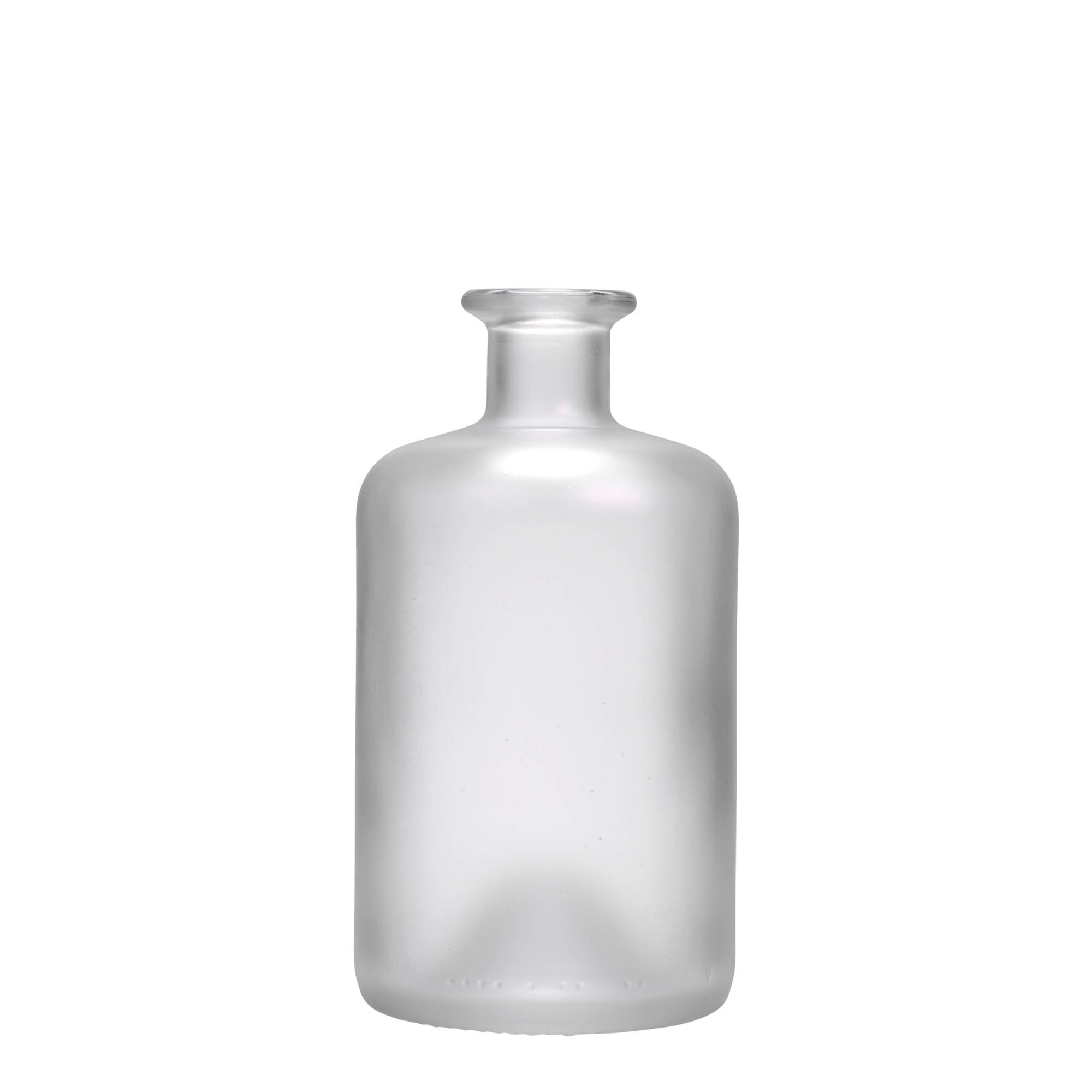 Garrafa de vidro de 500 ml para farmacêutico, gelo, boca: cortiça
