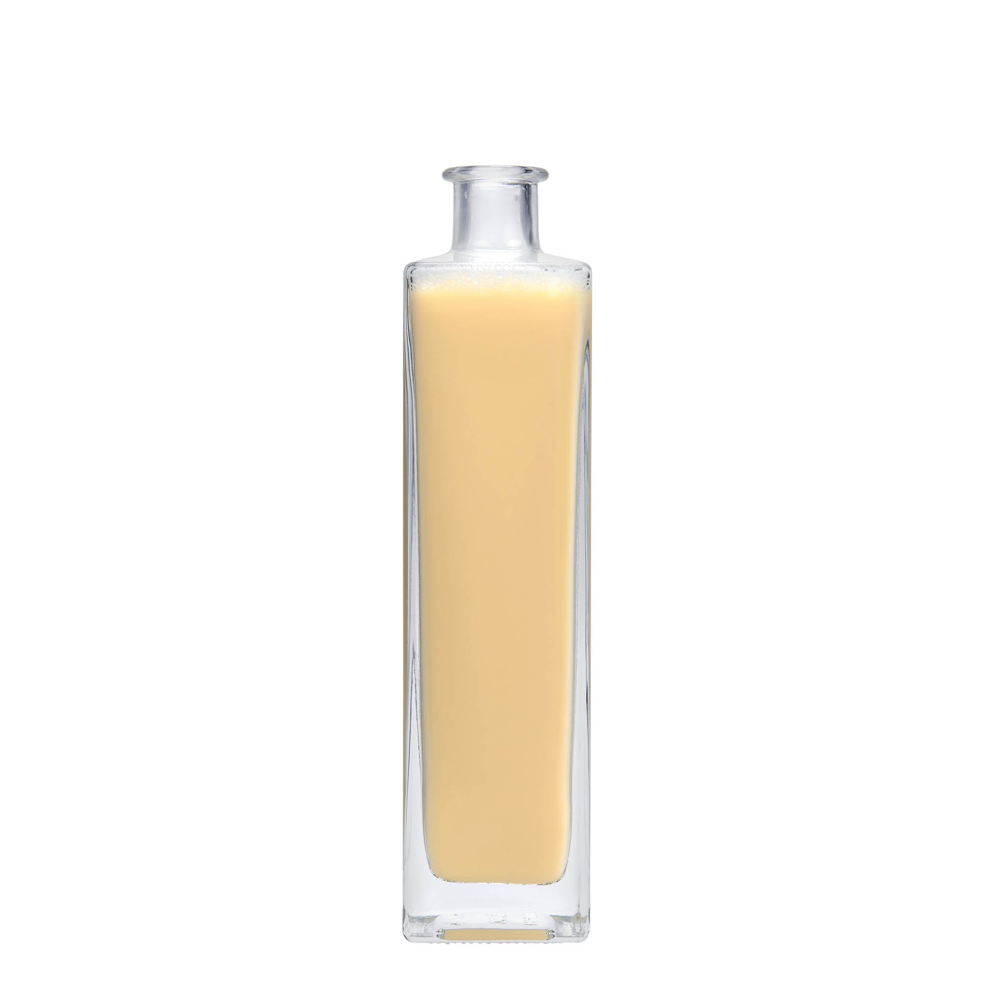 Garrafa de vidro de 500 ml 'Rafaello', quadrada, boca: cortiça Garrafa de vidro de 500 ml 'Rafaello', quadrada, boca: cortiça