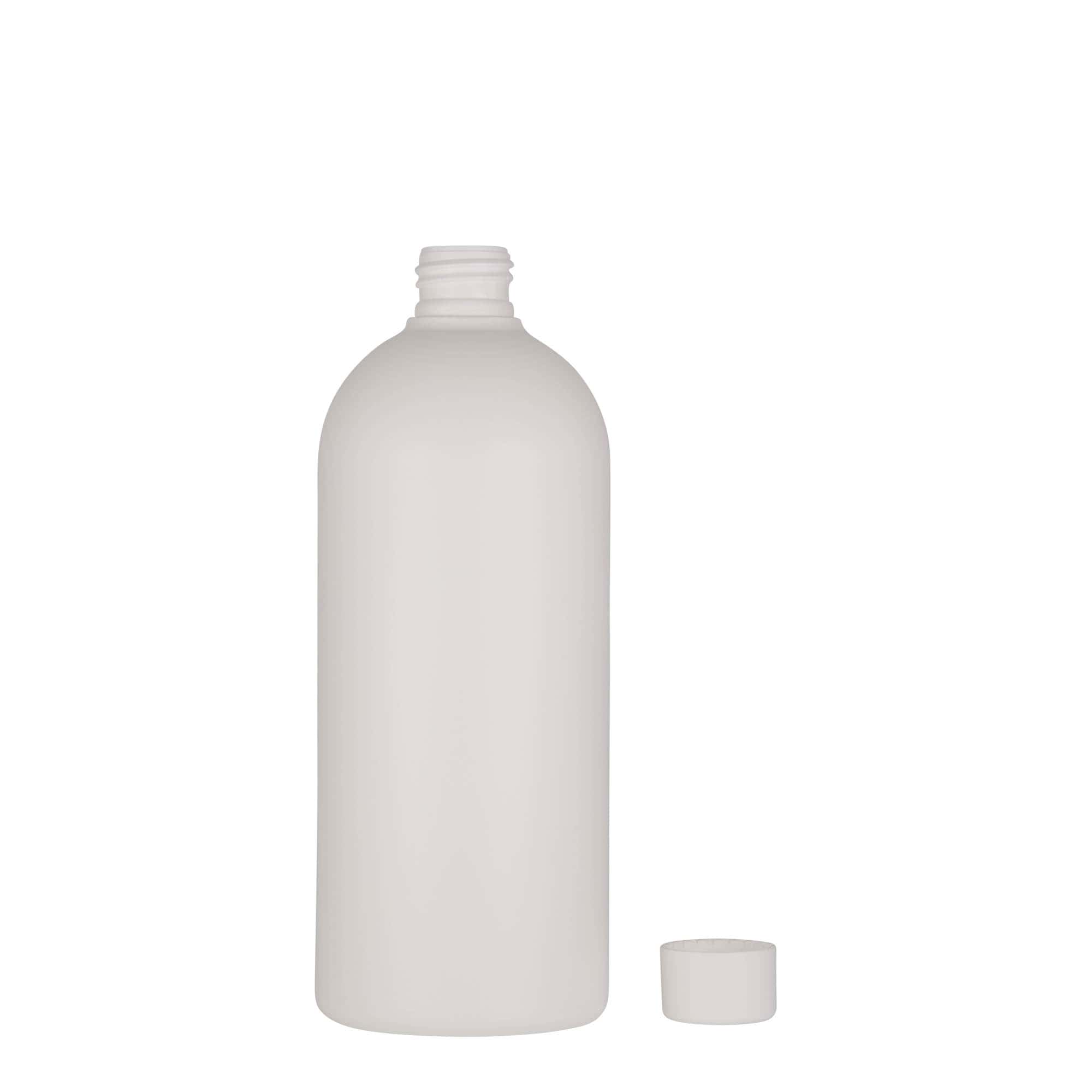 Garrafa de plástico de 500 ml 'Tuffy', HDPE, branca, boca: 24/410