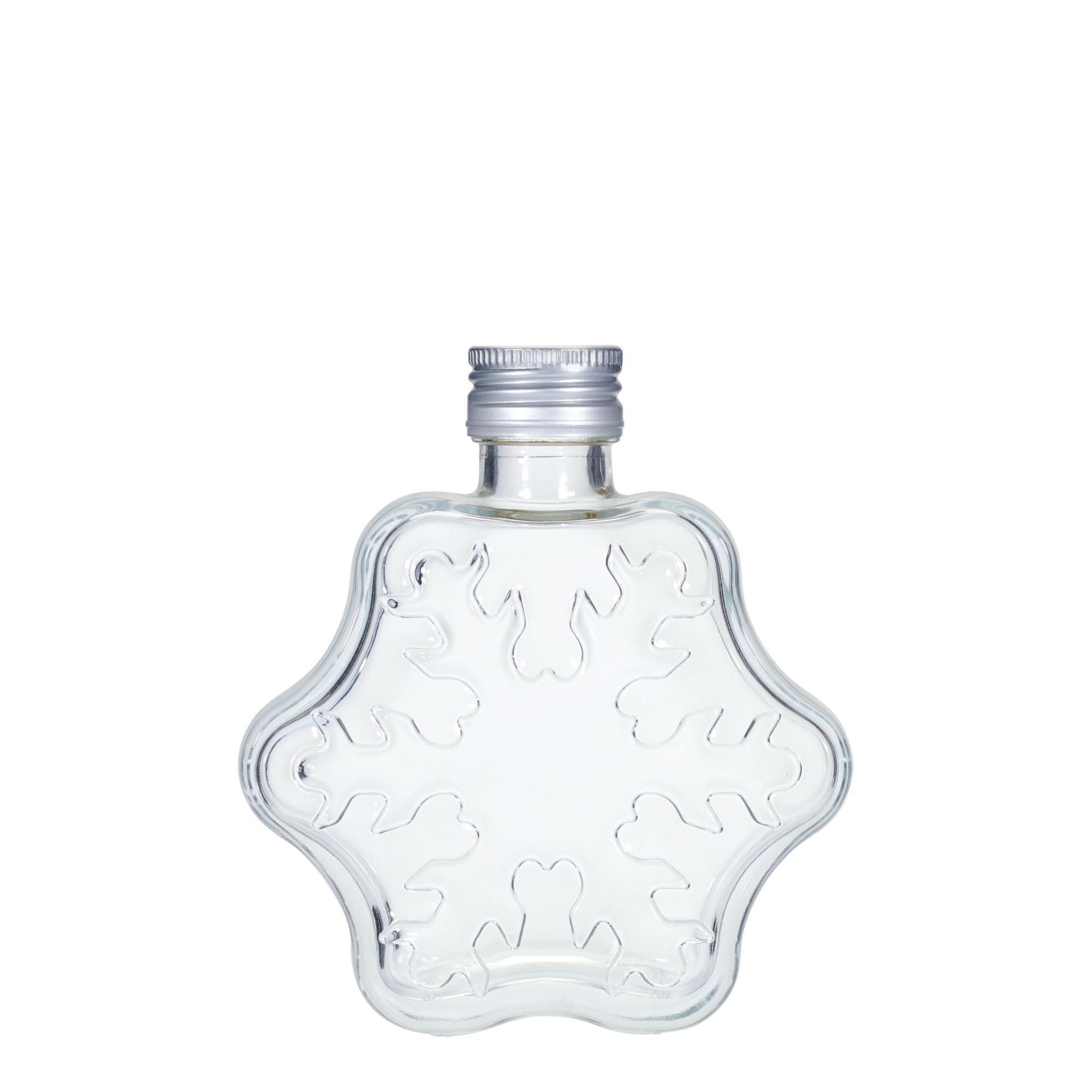 Garrafa de vidro de 200 ml 'Floco de neve', boca: PP 28