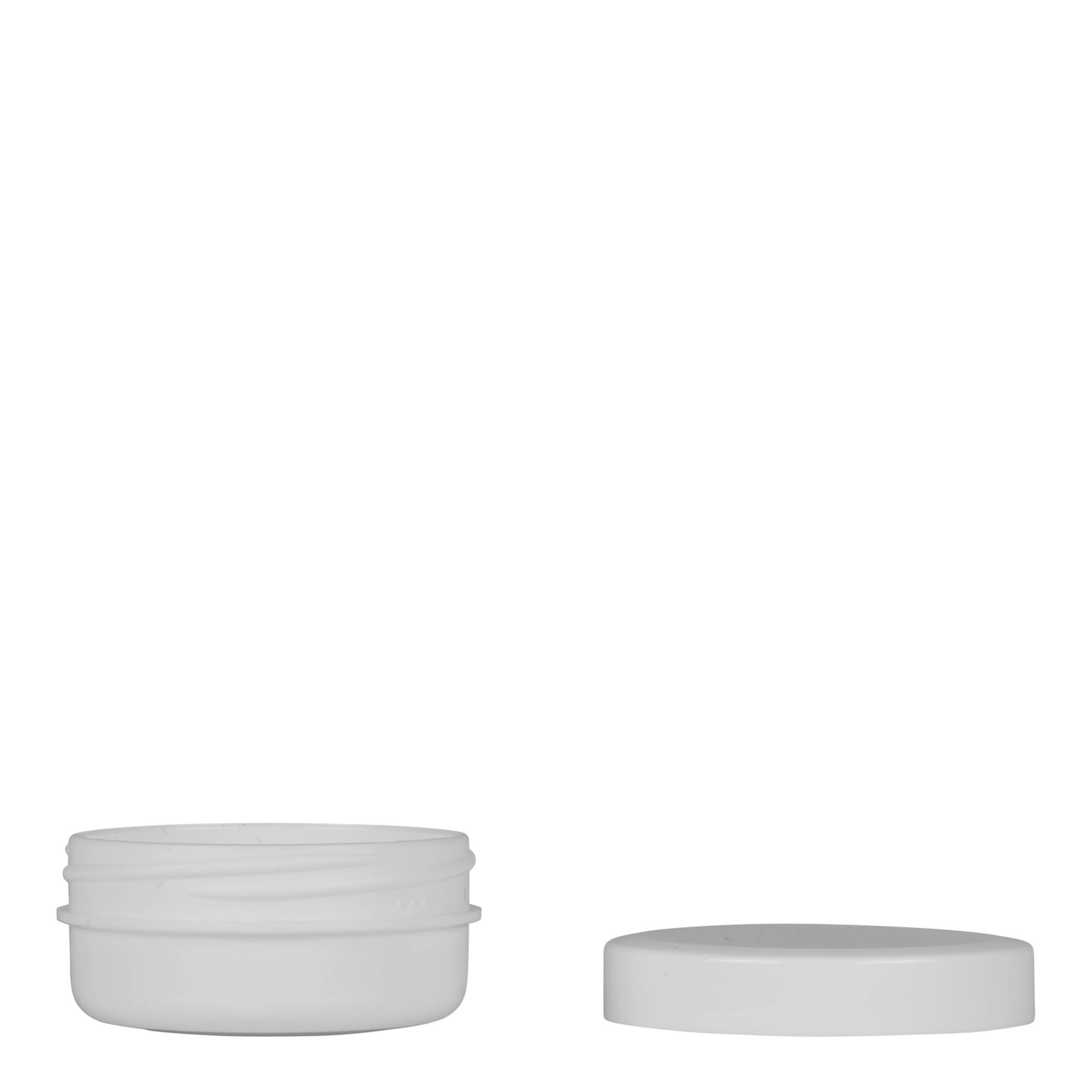 12 ml frasco de plástico 'White Line', PP, branco, abertura: tampa de rosca
