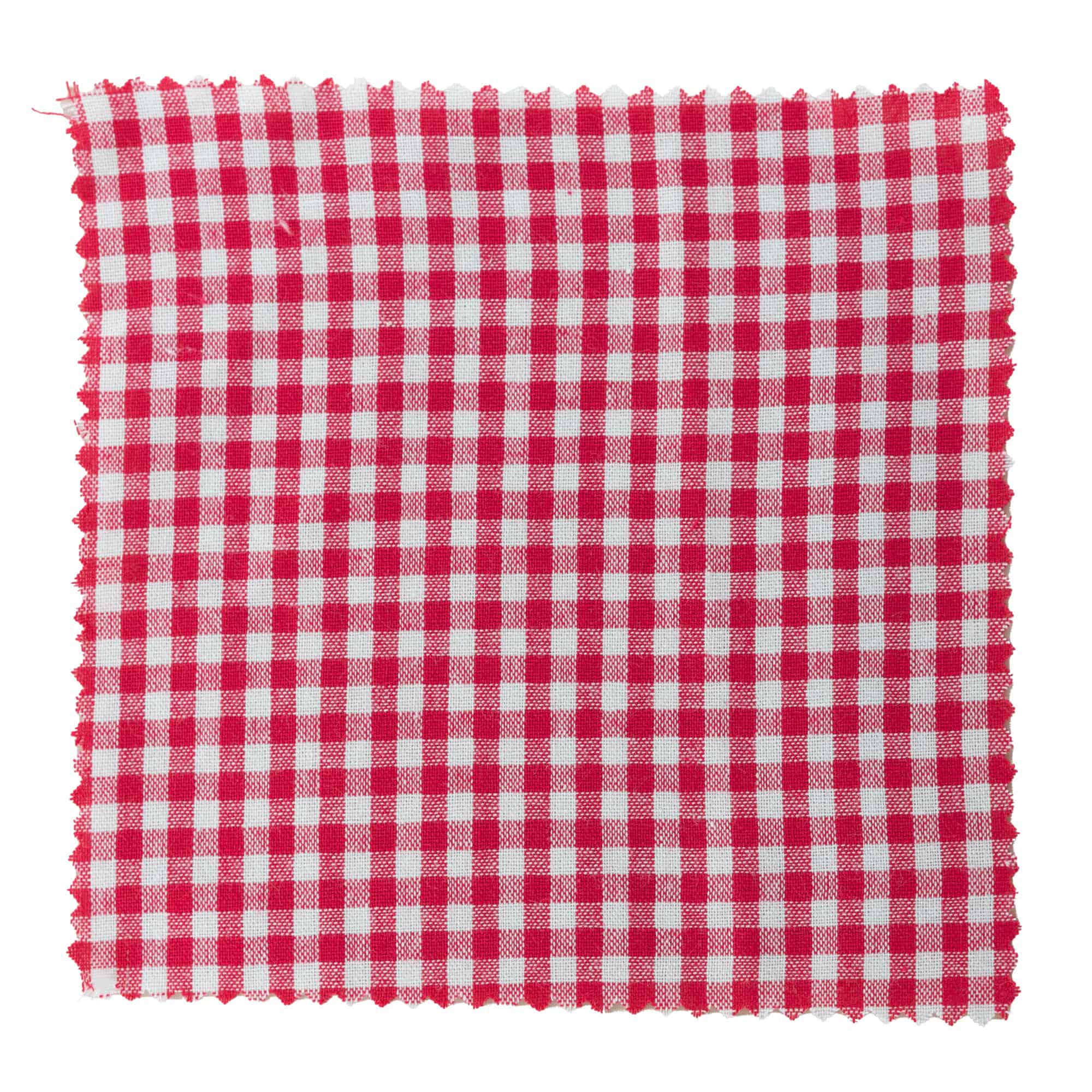 Guardanapo de tecido às quadrículas 15x15, quadrado, têxtil, vermelho, boca: TO58-TO82