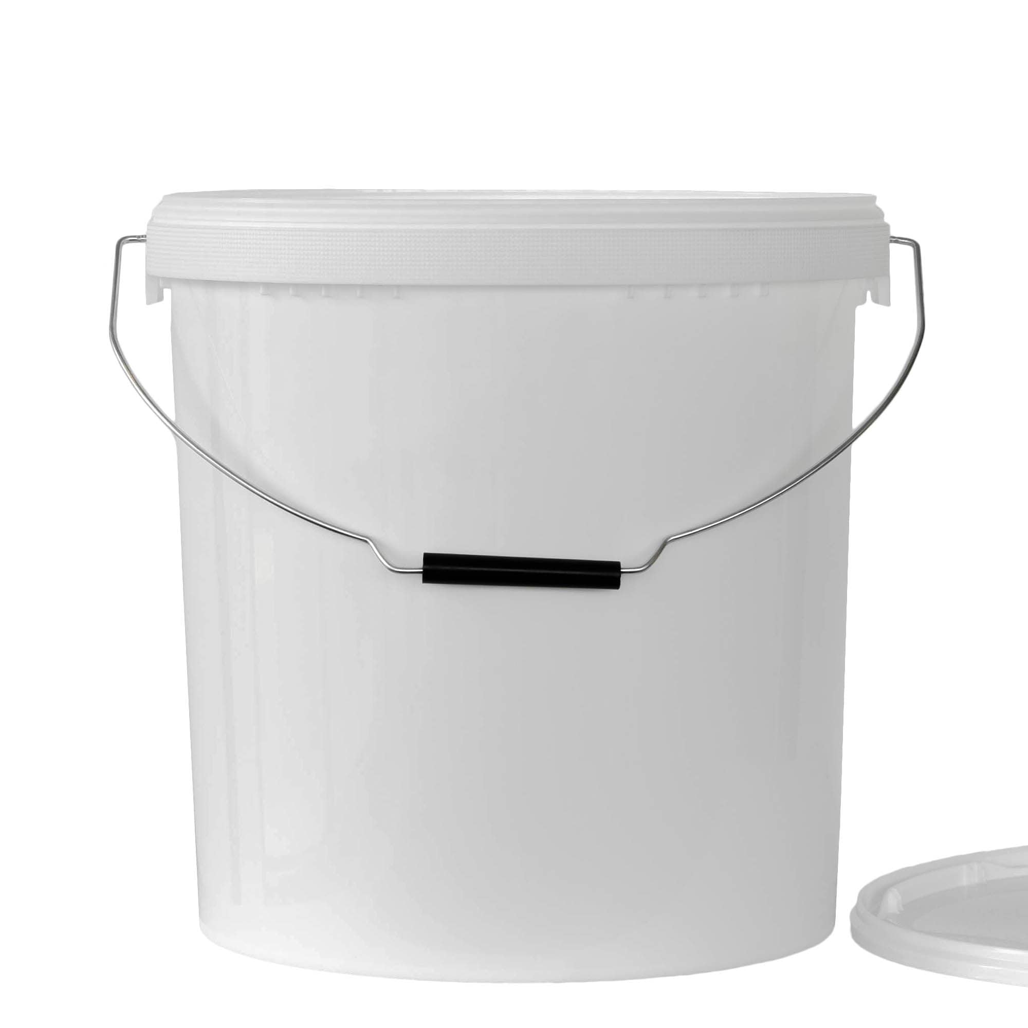 Balde de 20 l, plástico PP, branco