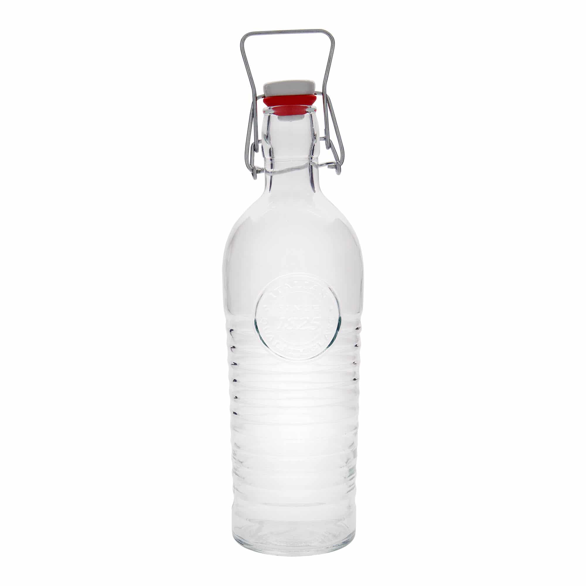 1200 ml Garrafa de vidro 'Officina 1825', boca: Tampa mecânica 1200 ml Garrafa de vidro 'Officina 1825', boca: Tampa mecânica