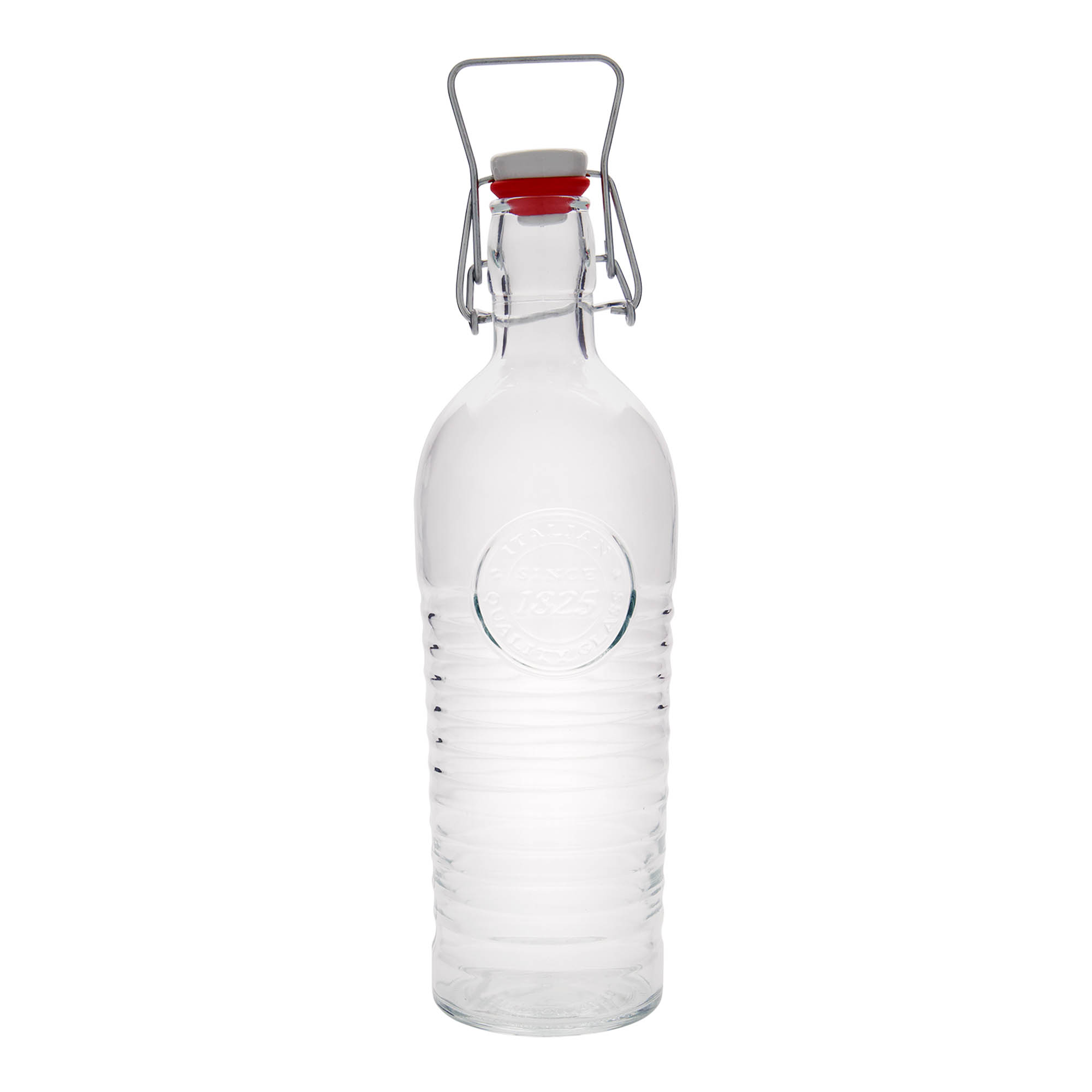 Garrafa de vidro 1.200 ml 'Officina 1825', boca: fecho de mola