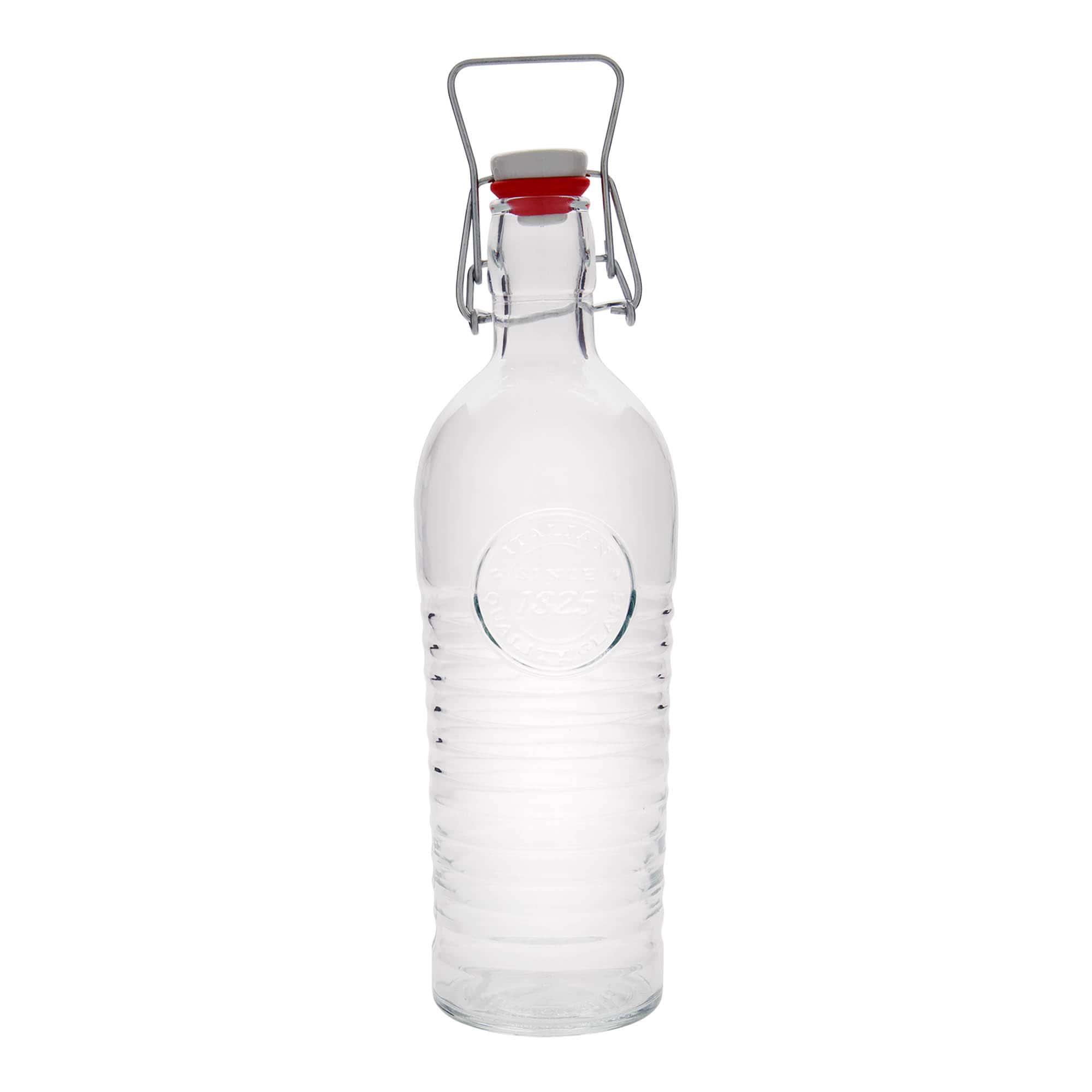 Garrafa de vidro 1.200 ml 'Officina 1825', boca: fecho de mola