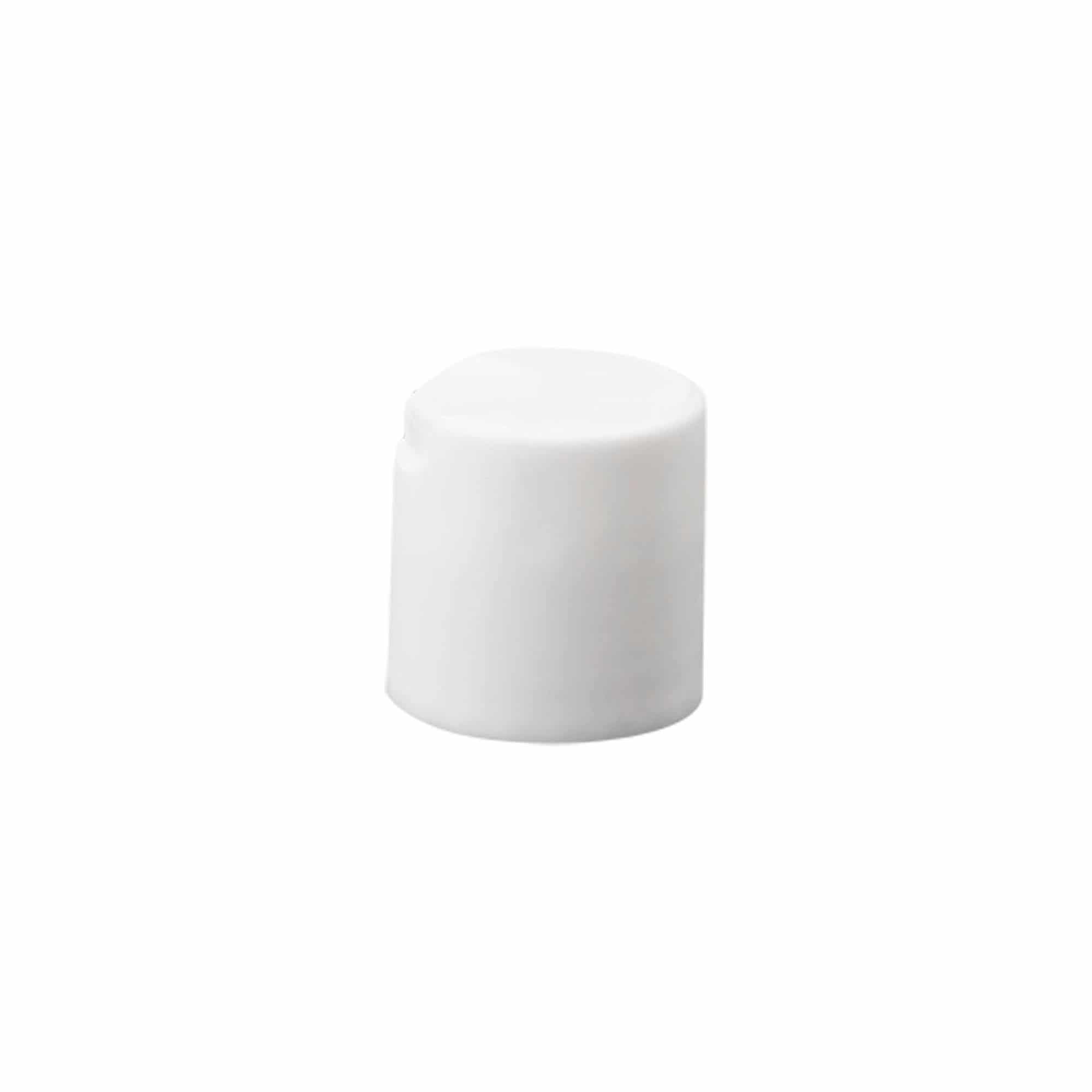 Tampa de rosca Disc Top, plástico PP, branco, para boca: 24/410 Tampa de rosca Disc Top, plástico PP, branco, para boca: 24/410