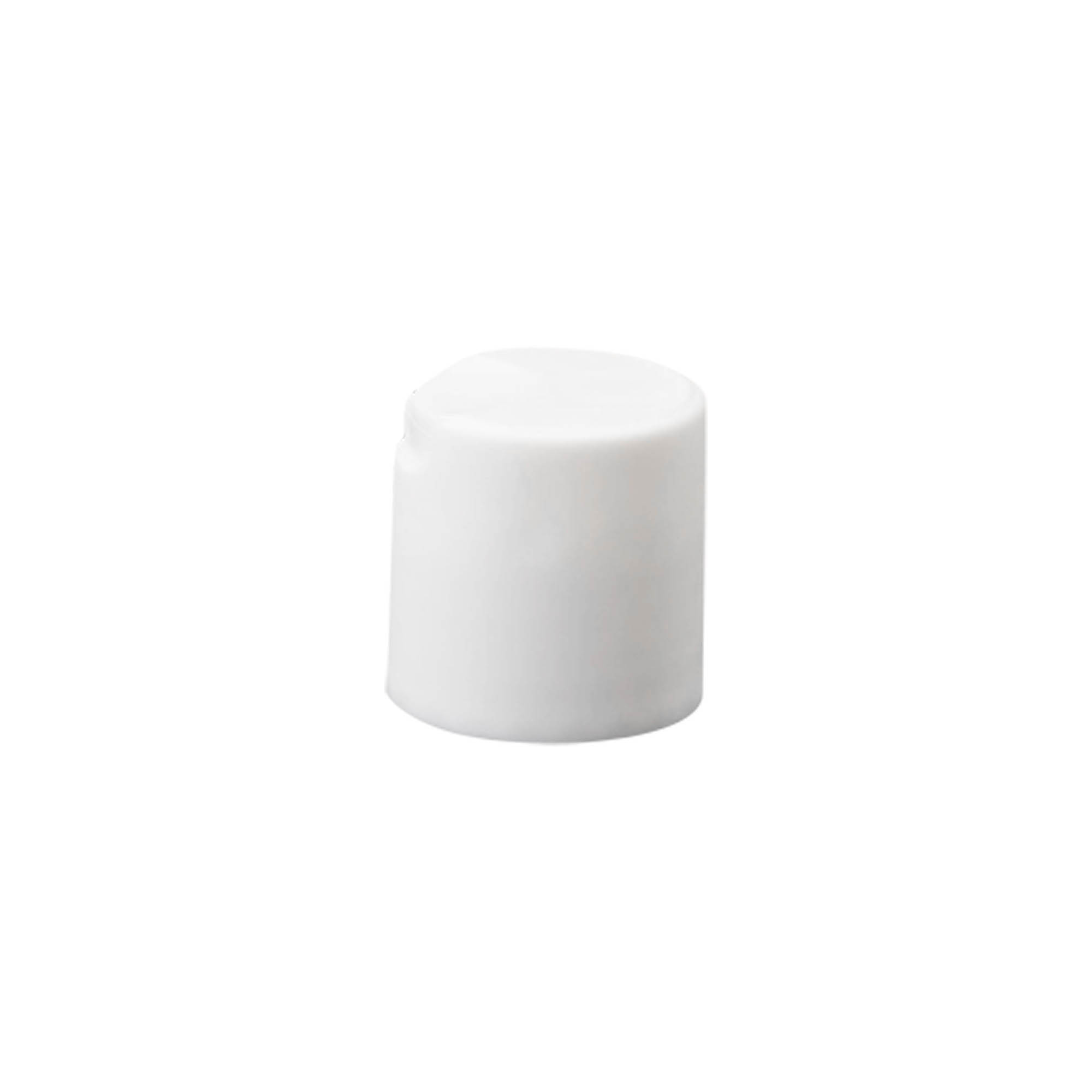 Tampa de rosca Disc Top, plástico PP, branca, para bocal: 24/410 Tampa de rosca Disc Top, plástico PP, branca, para bocal: 24/410