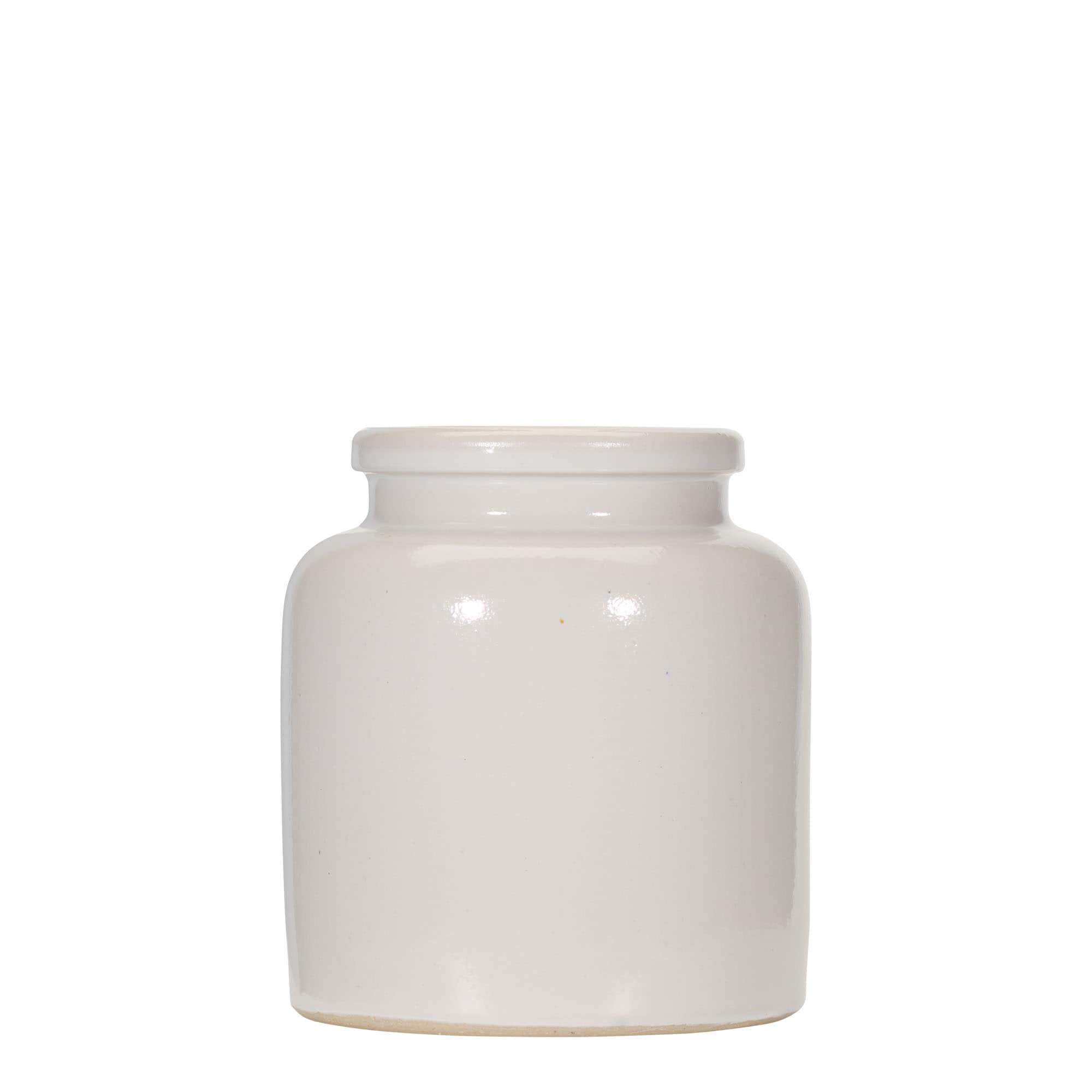 Vaso de grés de 270 ml, cerâmica, branco, boca: tampa de encaixe Vaso de grés de 270 ml, cerâmica, branco, boca: tampa de encaixe