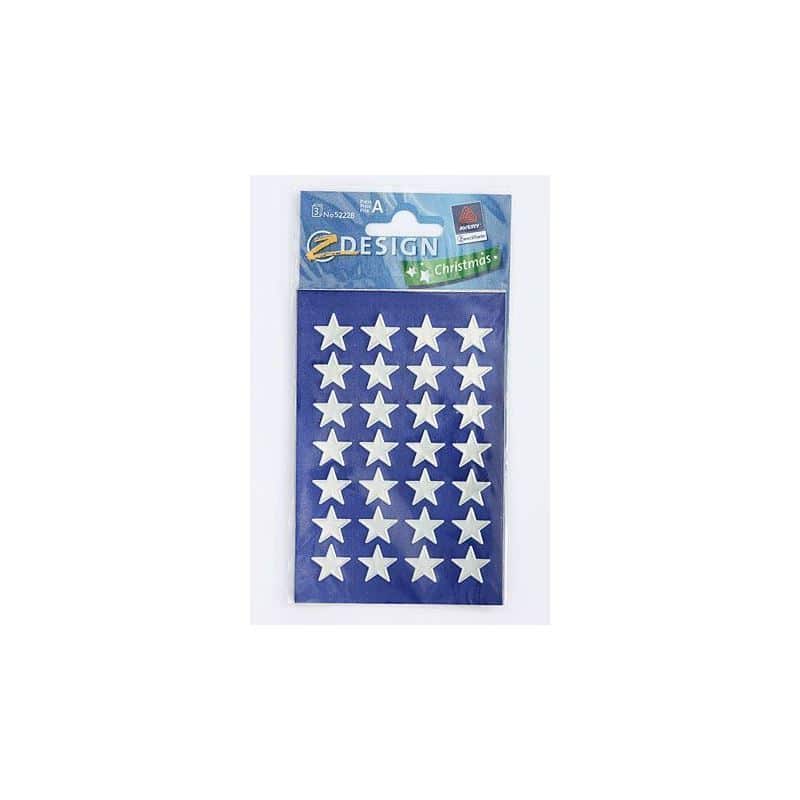 Autocolantes Zweckform 'Estrelas', papel, prata Autocolantes Zweckform 'Estrelas', papel, prata