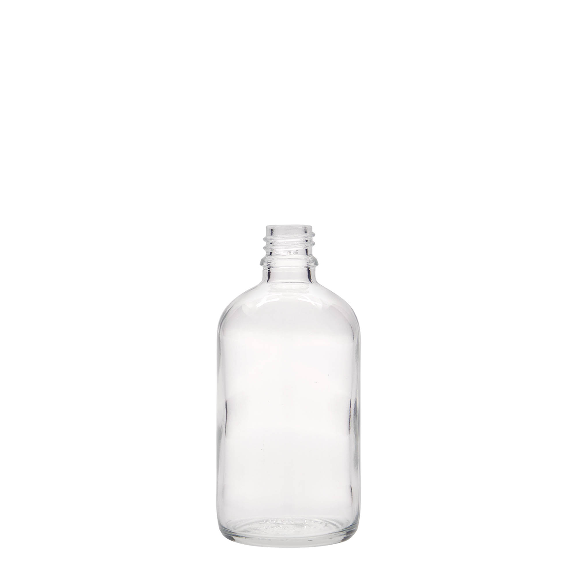 Frasco médico de 100 ml, vidro, boca: DIN 18 Frasco médico de 100 ml, vidro, boca: DIN 18