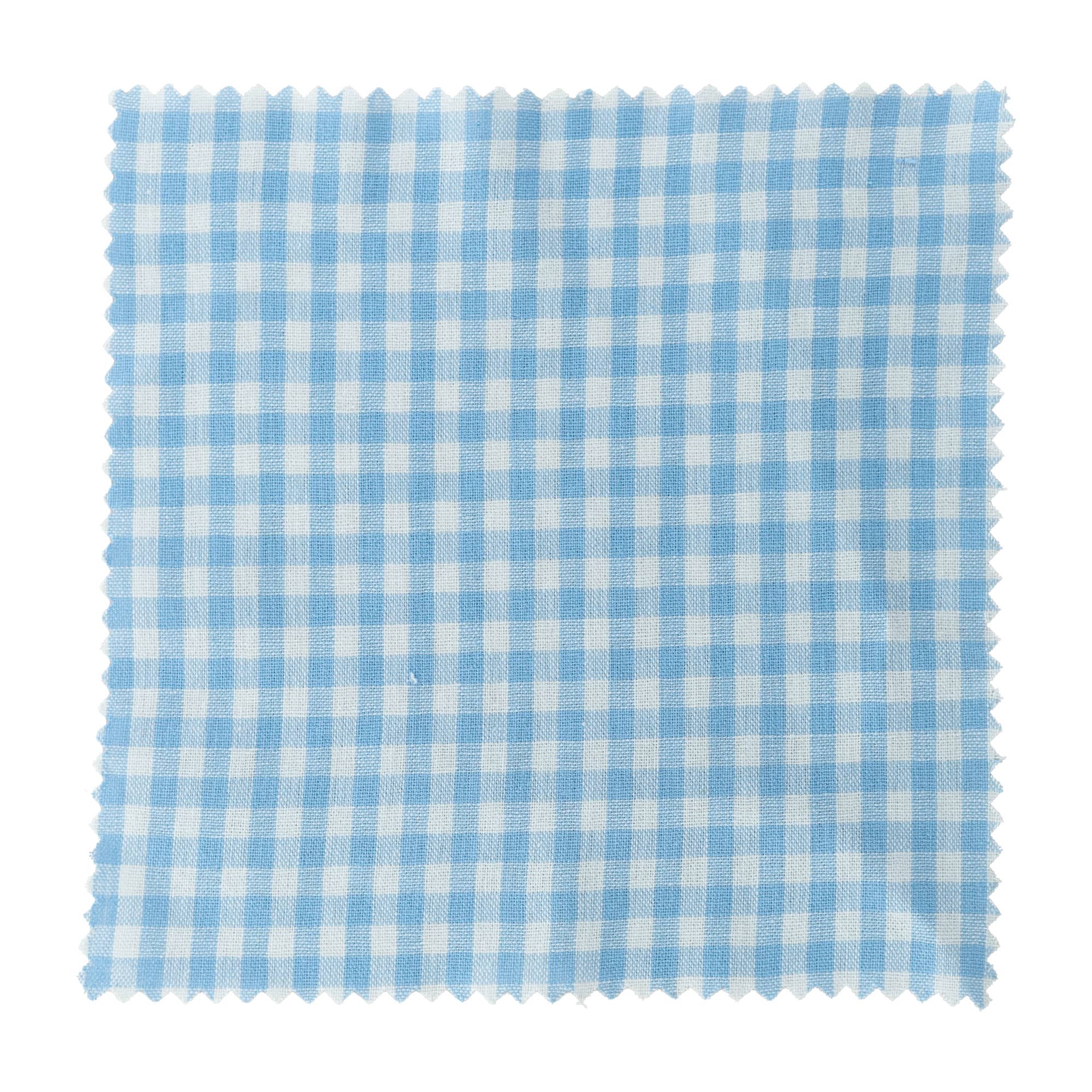 Guardanapo de tecido aos quadrados 15x15, quadrado, têxtil, azul claro, boca: TO58-TO82