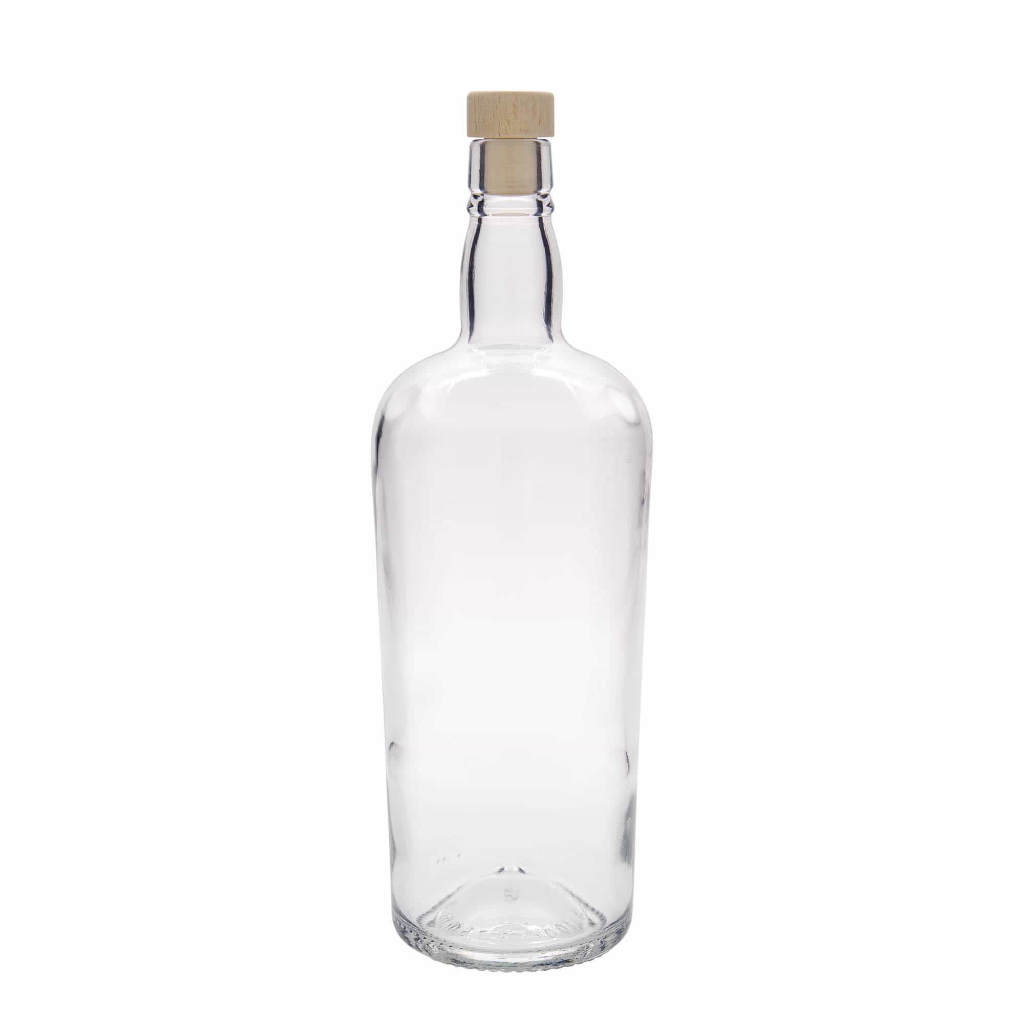 1000 ml Garrafa de vidro 'Edinburgh', boca: Cortiça