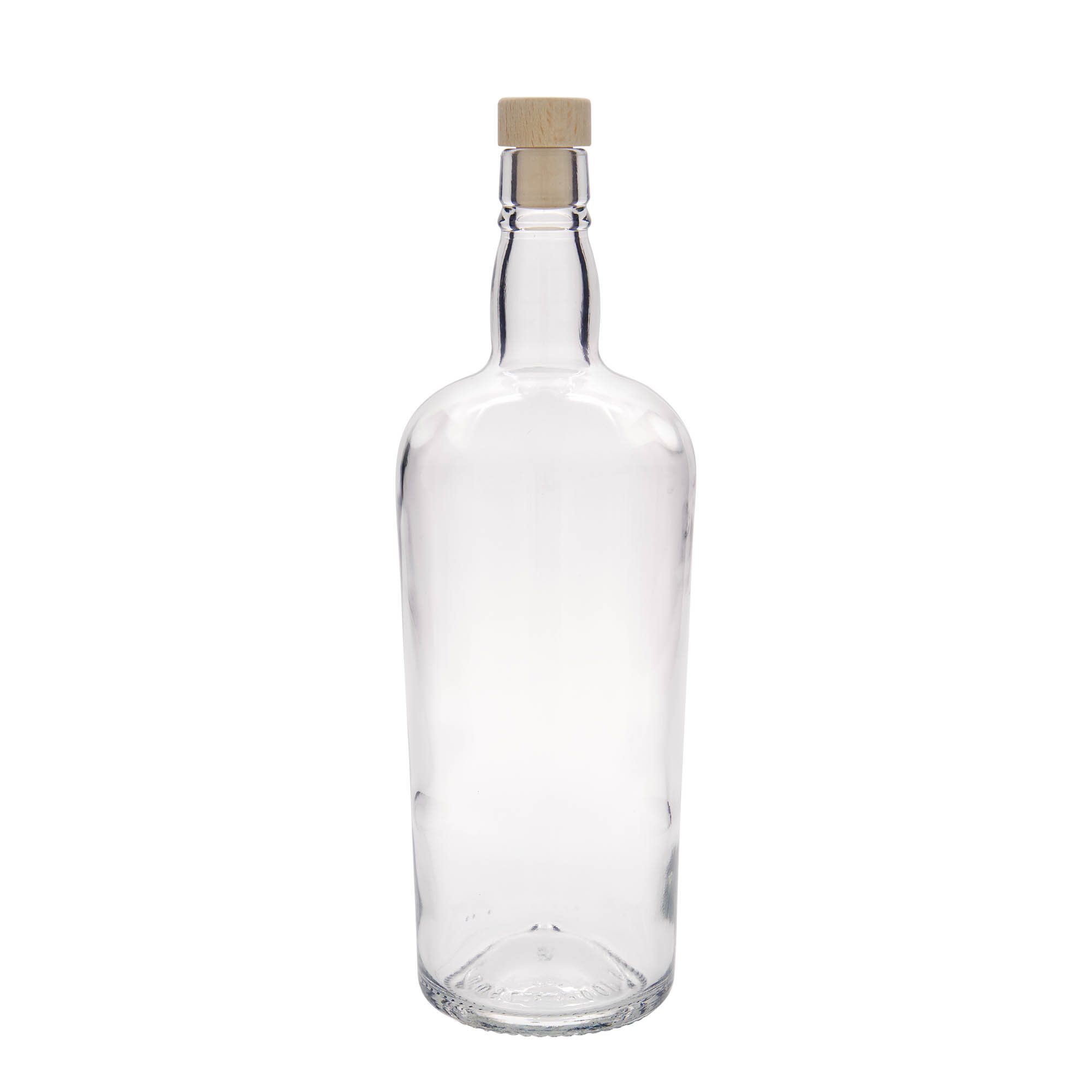 Garrafa de vidro de 1000 ml 'Edinburgh', boca: cortiça Garrafa de vidro de 1000 ml 'Edinburgh', boca: cortiça