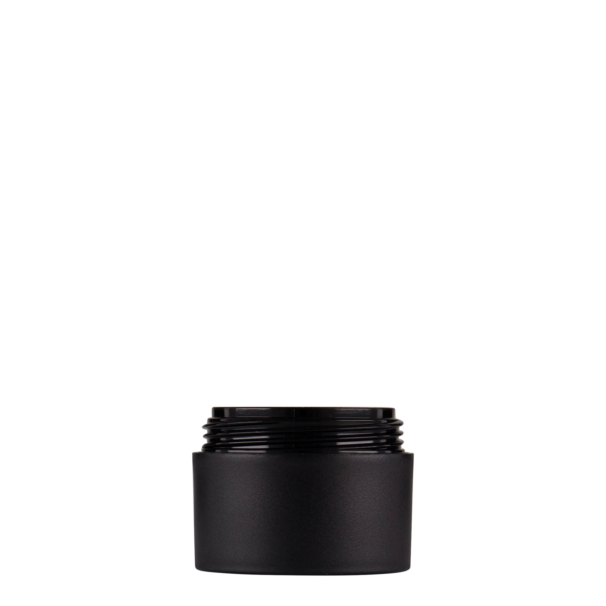 15 ml frasco de plástico 'Antonella', PP, preto, boca: tampa de rosca