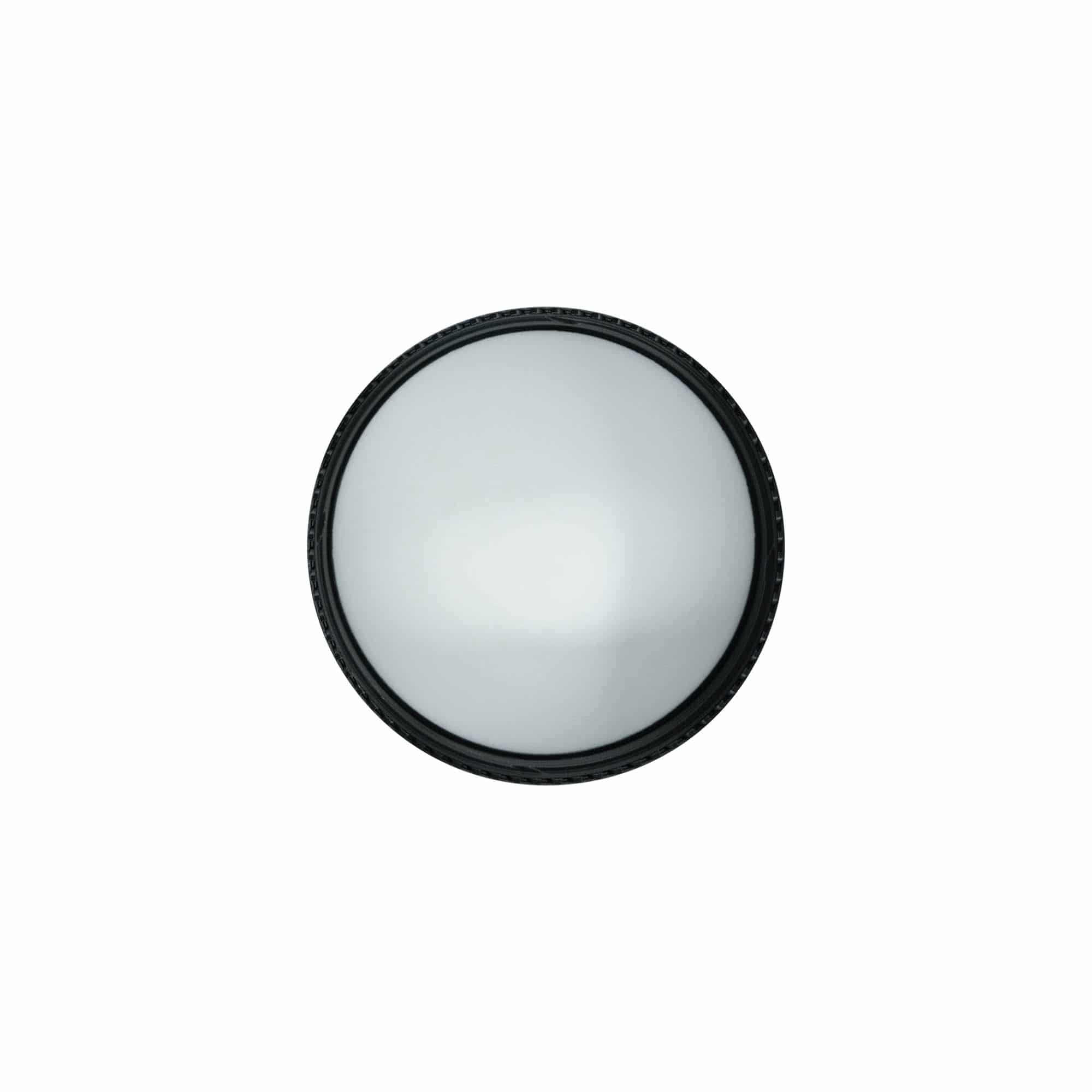 Tampa de rosca para 100 ml 'Antonella', plástico PP, preto