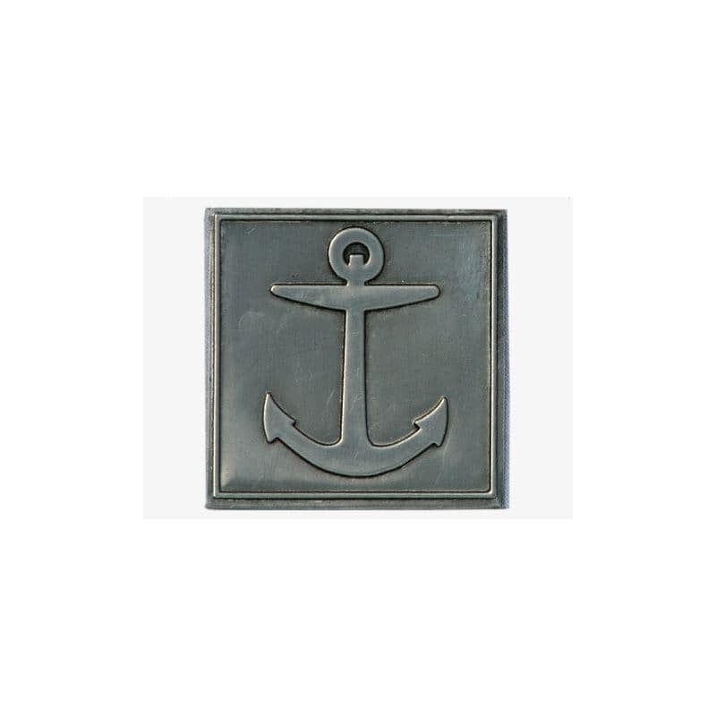 Etiqueta de estanho 'Desculpe', quadrada, metal, prateado