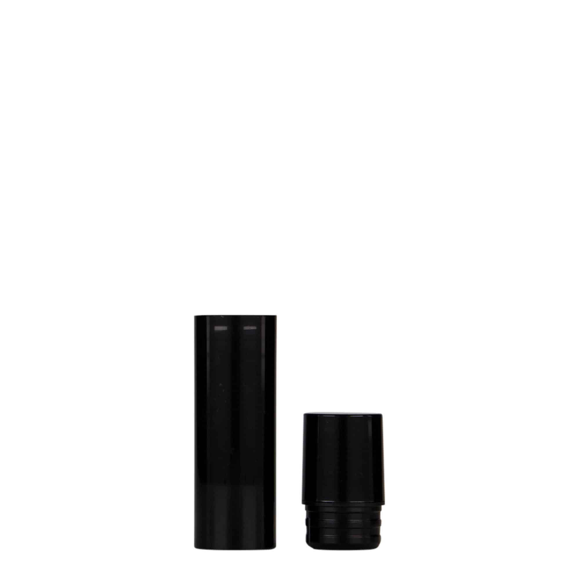 Doseador Airless de 10 ml 'Nano', plástico PP, preto