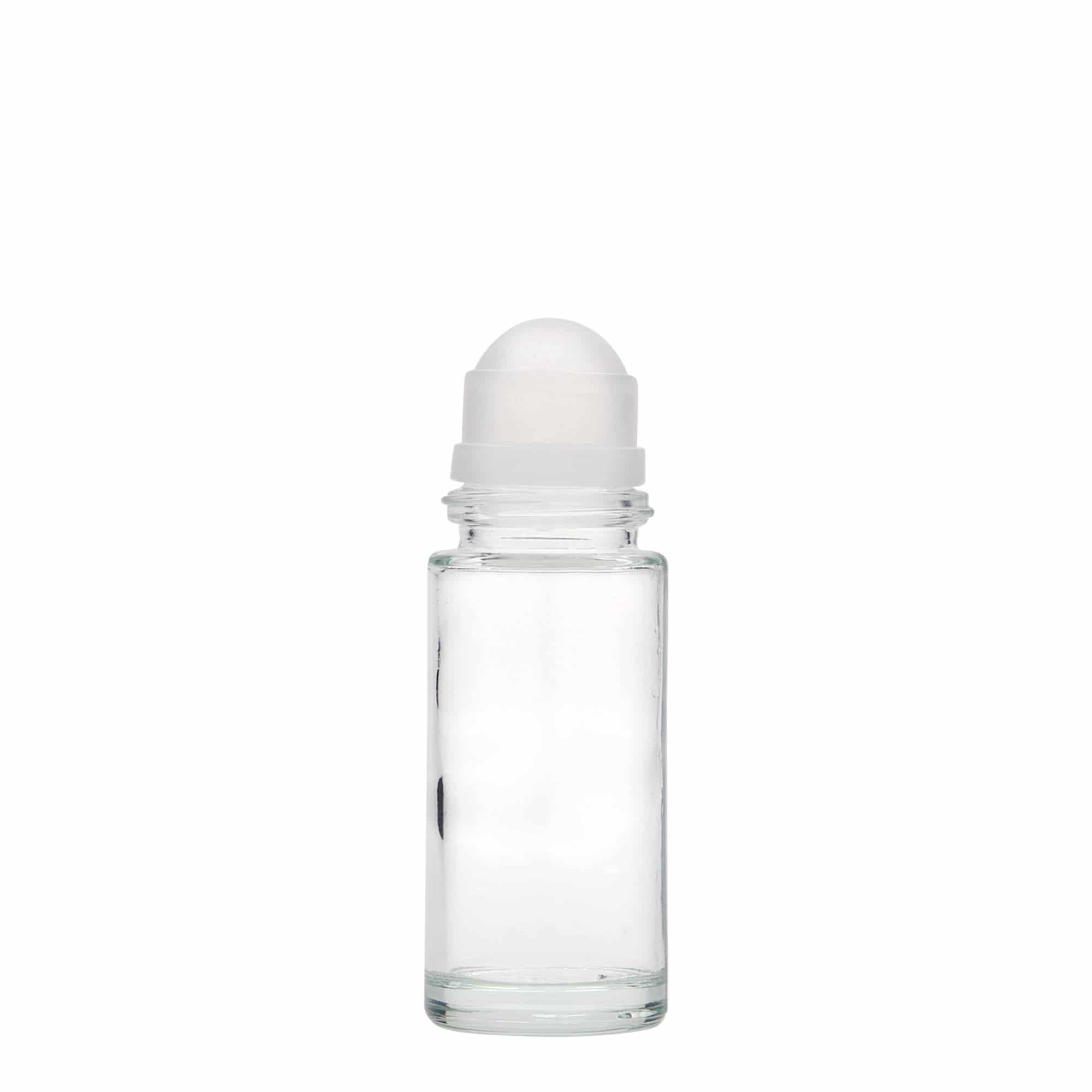 Frasco roll-on de 50 ml, vidro, abertura: tampa de rosca Frasco roll-on de 50 ml, vidro, abertura: tampa de rosca