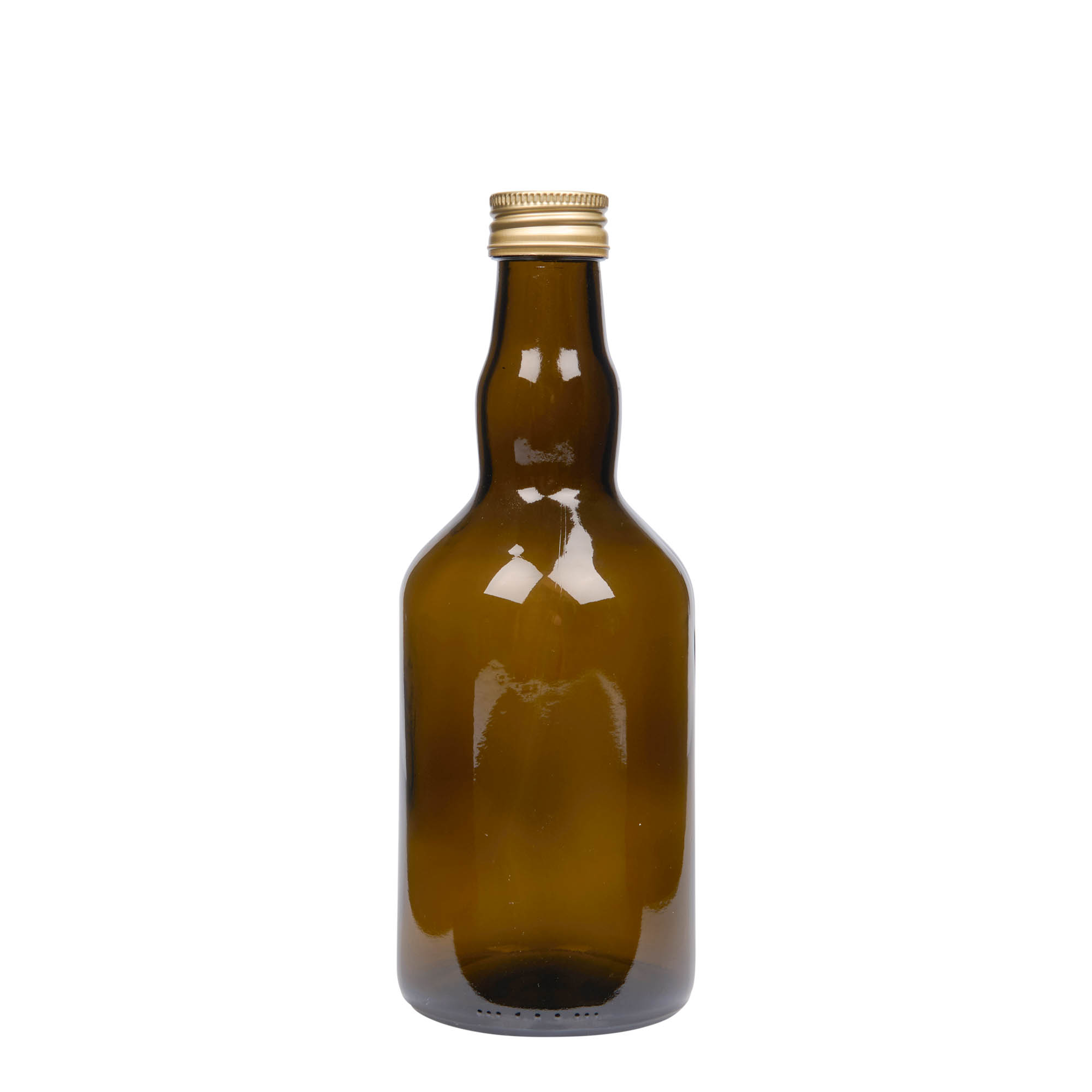 Garrafa de vidro 500 ml 'Olona', verde antigo, boca: PP 31,5