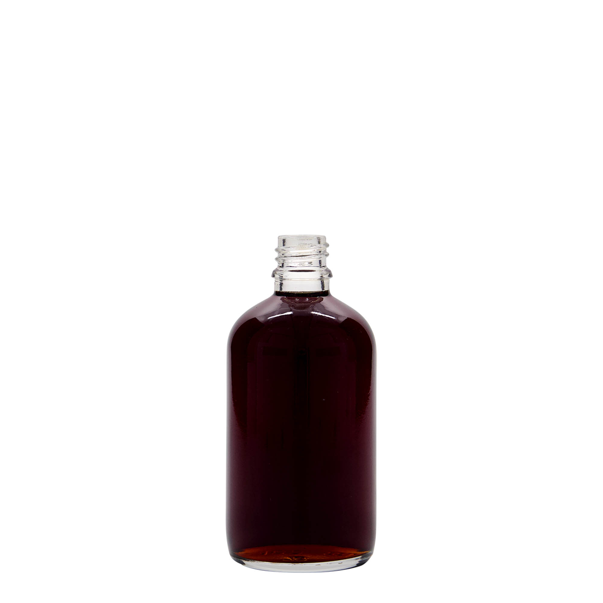 Frasco médico de 100 ml, vidro, boca: DIN 18 Frasco médico de 100 ml, vidro, boca: DIN 18