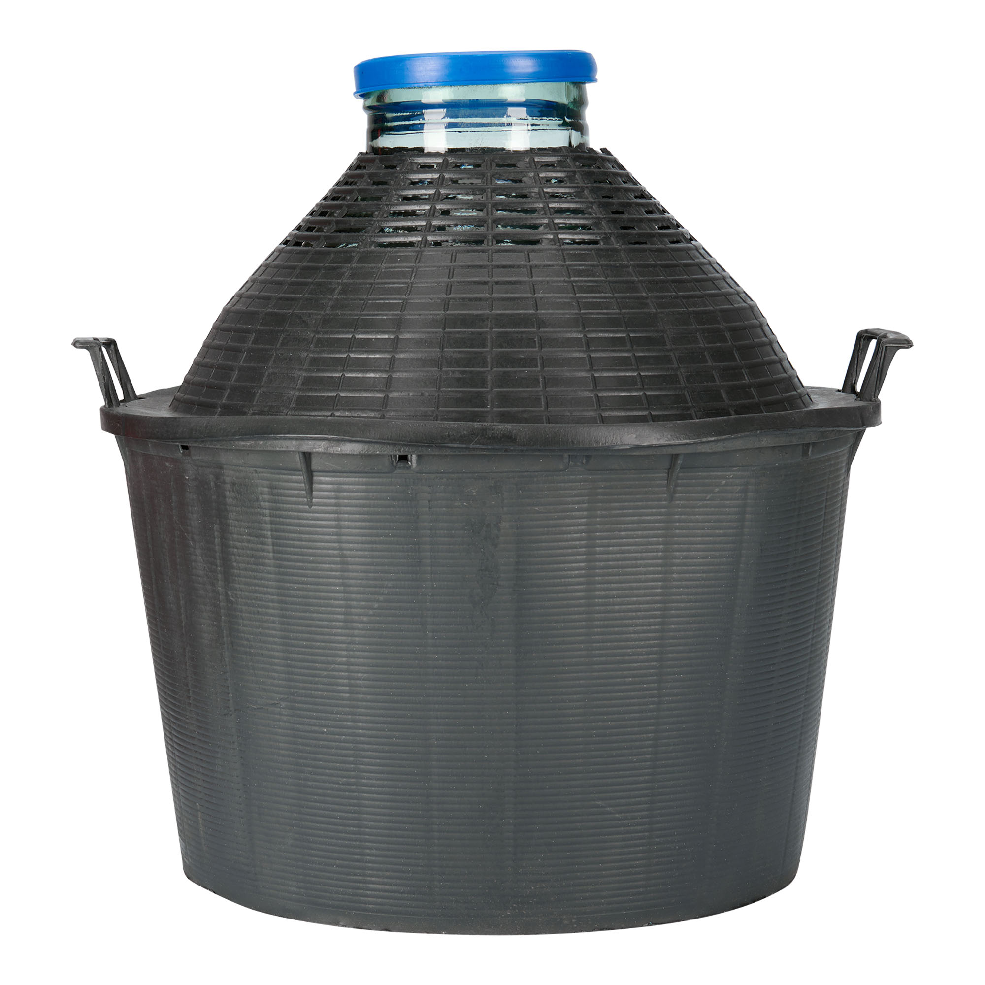 34 l garrafa de balão de boca larga, vidro, boca: tampa de encaixe