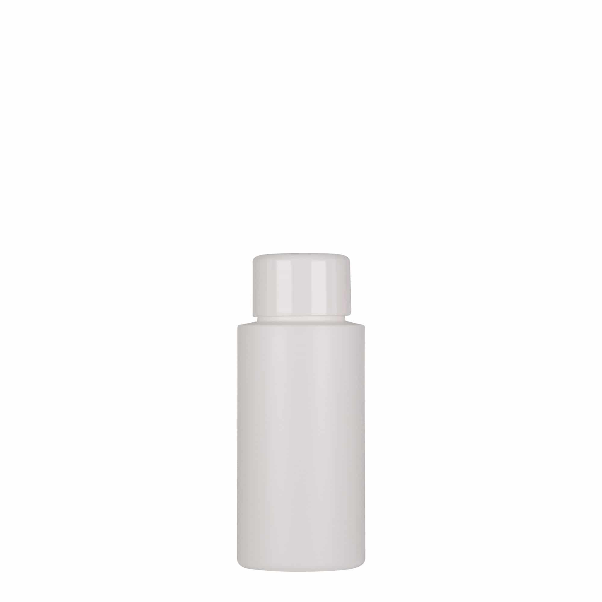 50 ml Garrafa de plástico 'Pipe', green PEAD, branco, boca: GPI 24/410