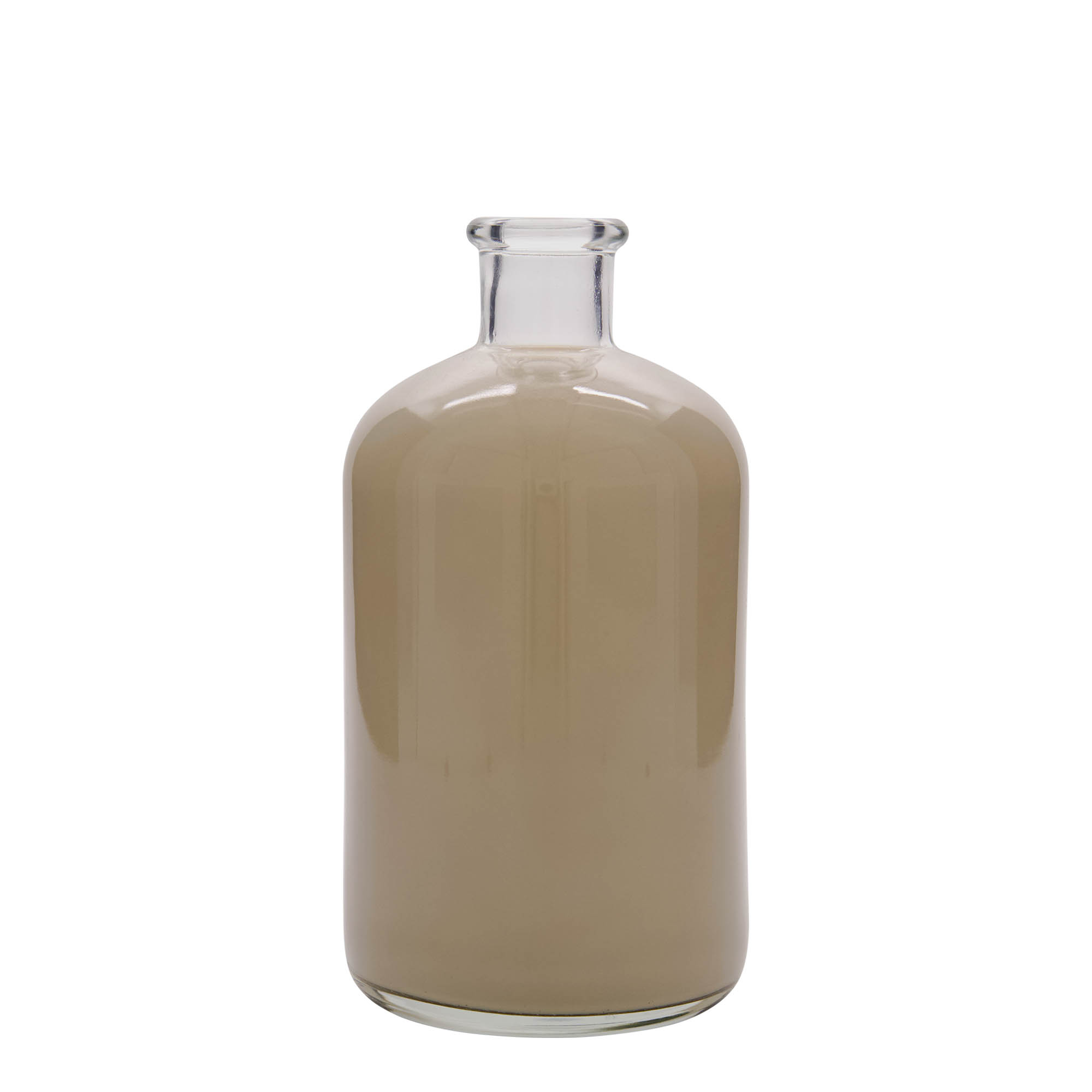 Frasco de vidro de 1.000 ml, farmacêutico, boca: cortiça