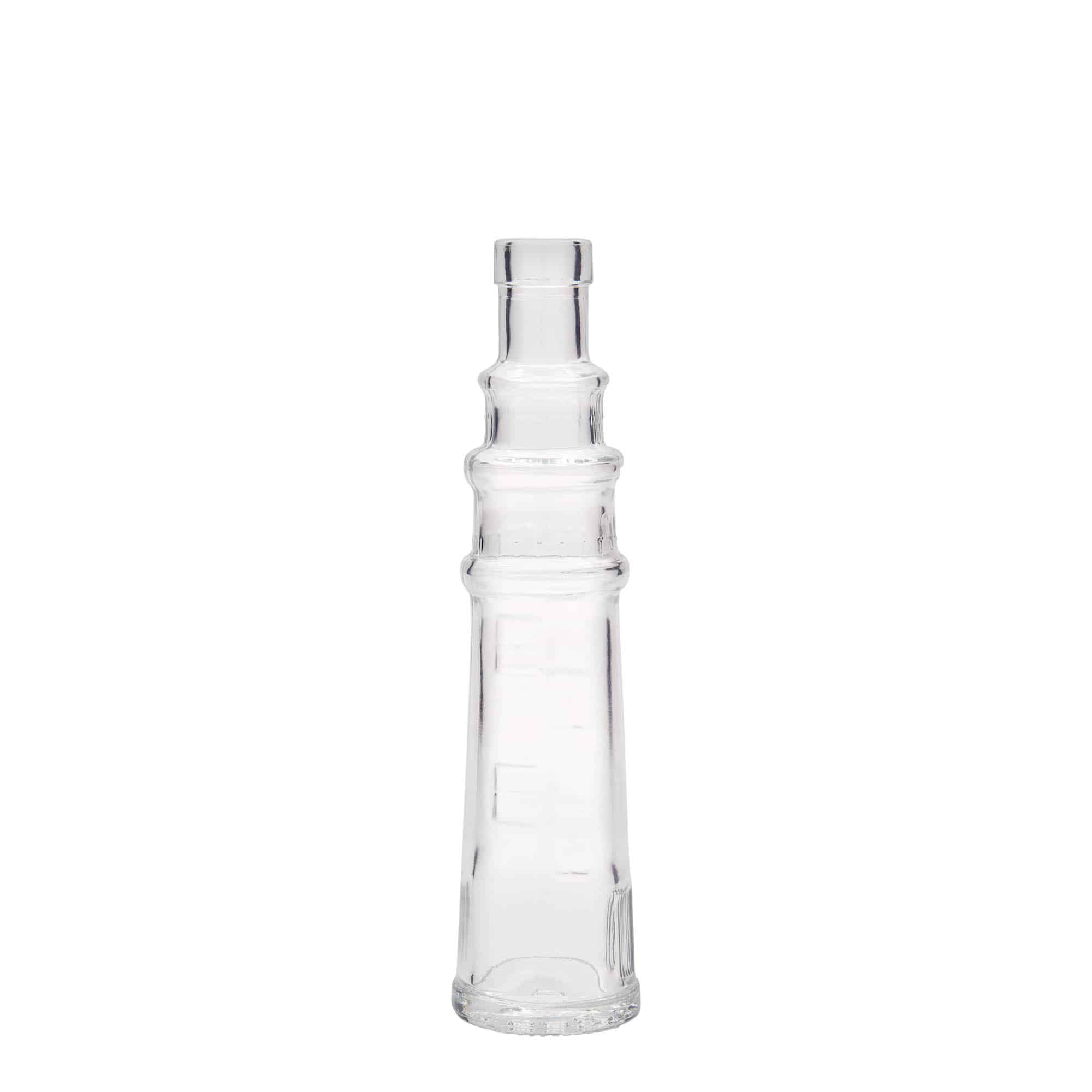 Frasco de vidro de 100 ml 'Leuchtturm', boca: cortiça Frasco de vidro de 100 ml 'Leuchtturm', boca: cortiça