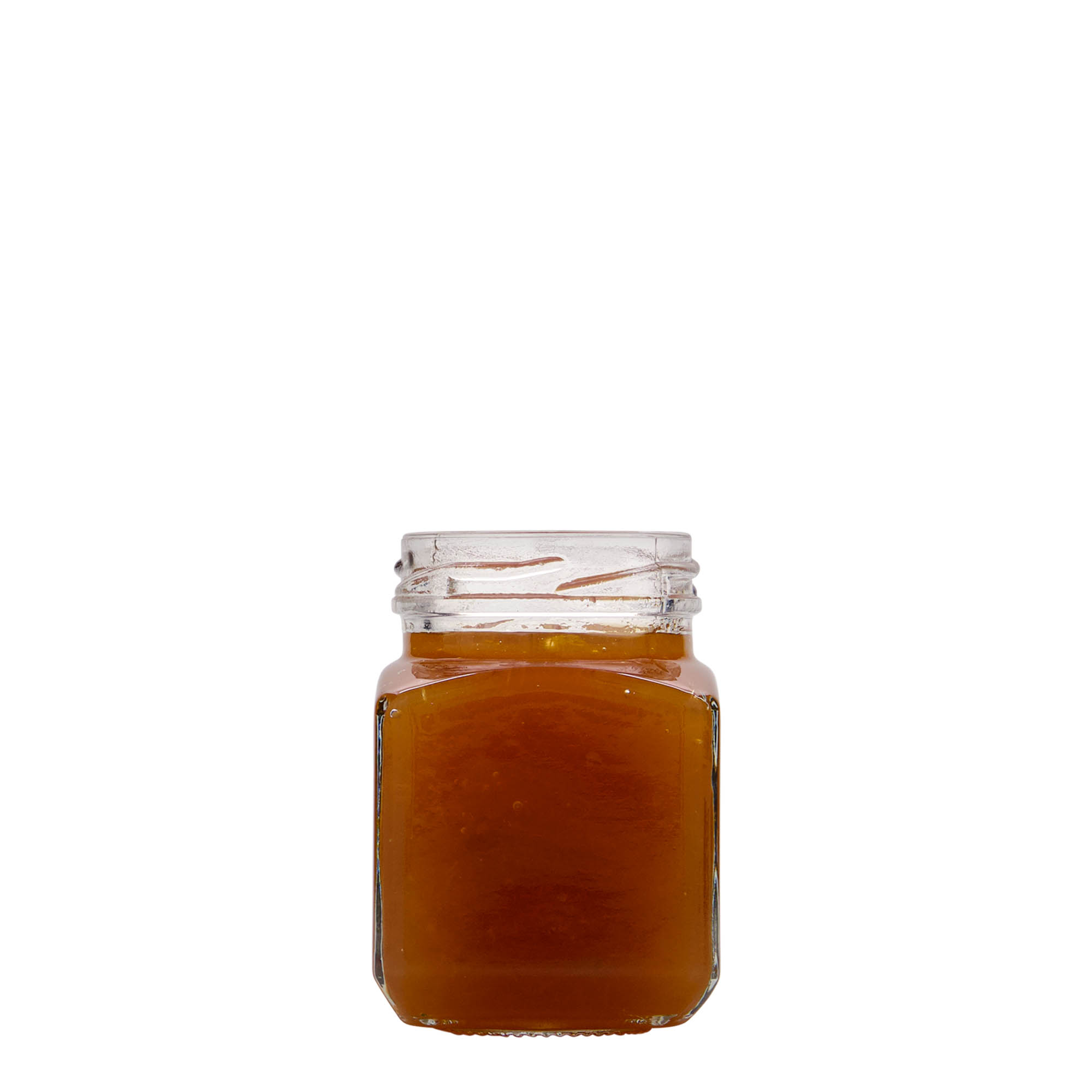 106 ml vidro quadrado, boca: Twist-Off (TO 48)