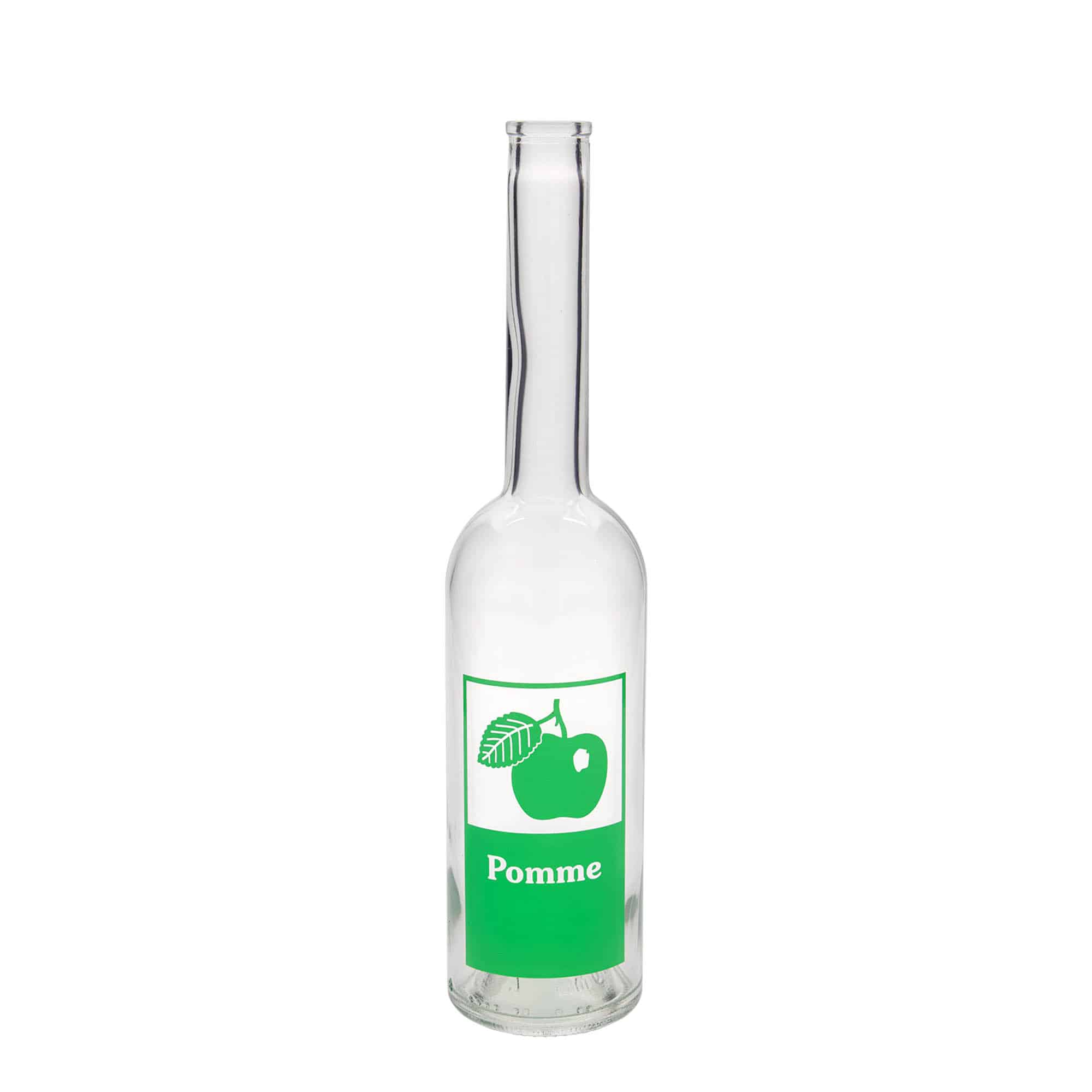 500 ml Garrafa de vidro 'Opera', Motivo: Pomme, boca: Cortiça 500 ml Garrafa de vidro 'Opera', Motivo: Pomme, boca: Cortiça